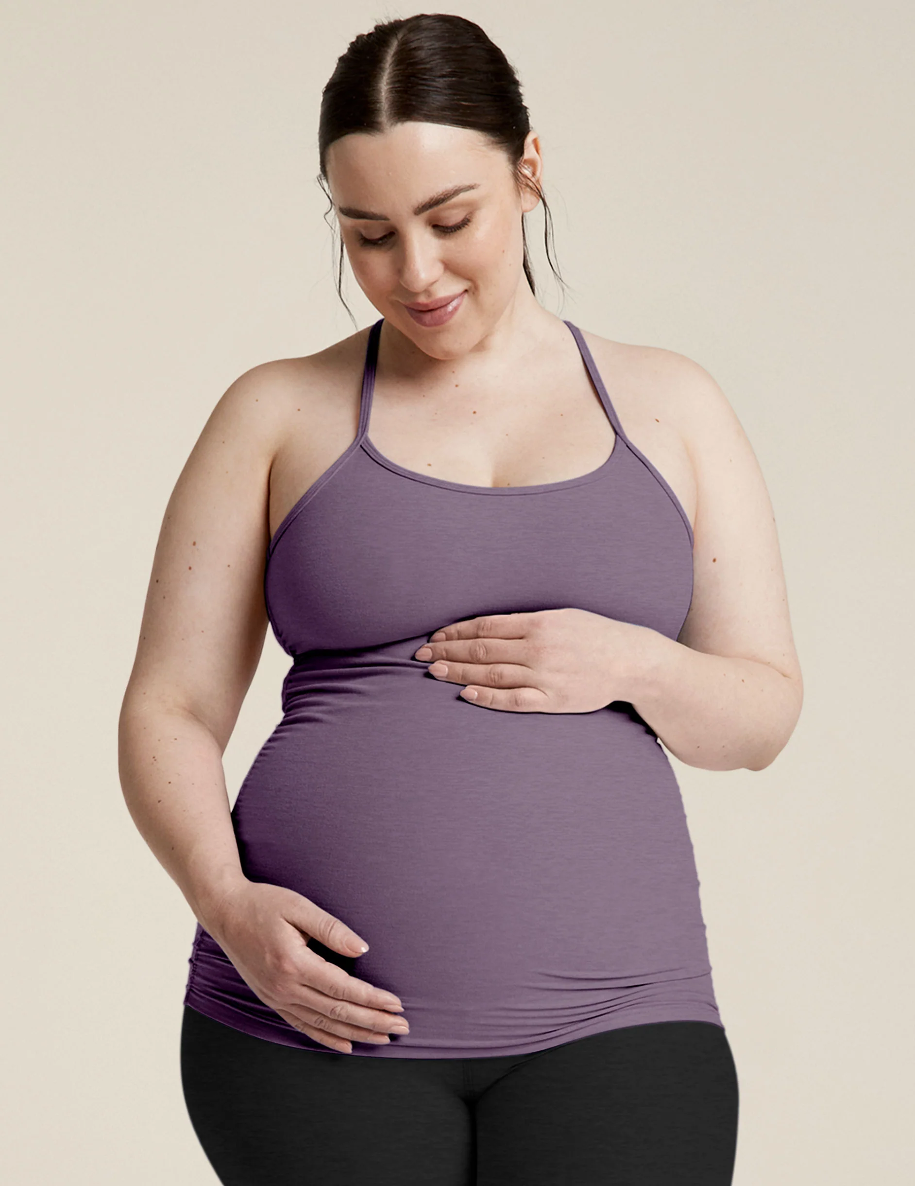 Spacedye Keep Your Cool Maternity Slim Racerback Tank