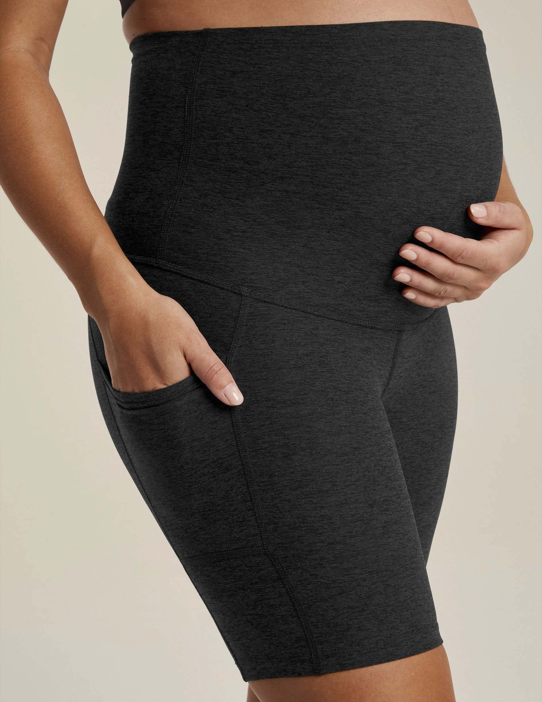 Spacedye Pockets Forever Maternity Biker Short