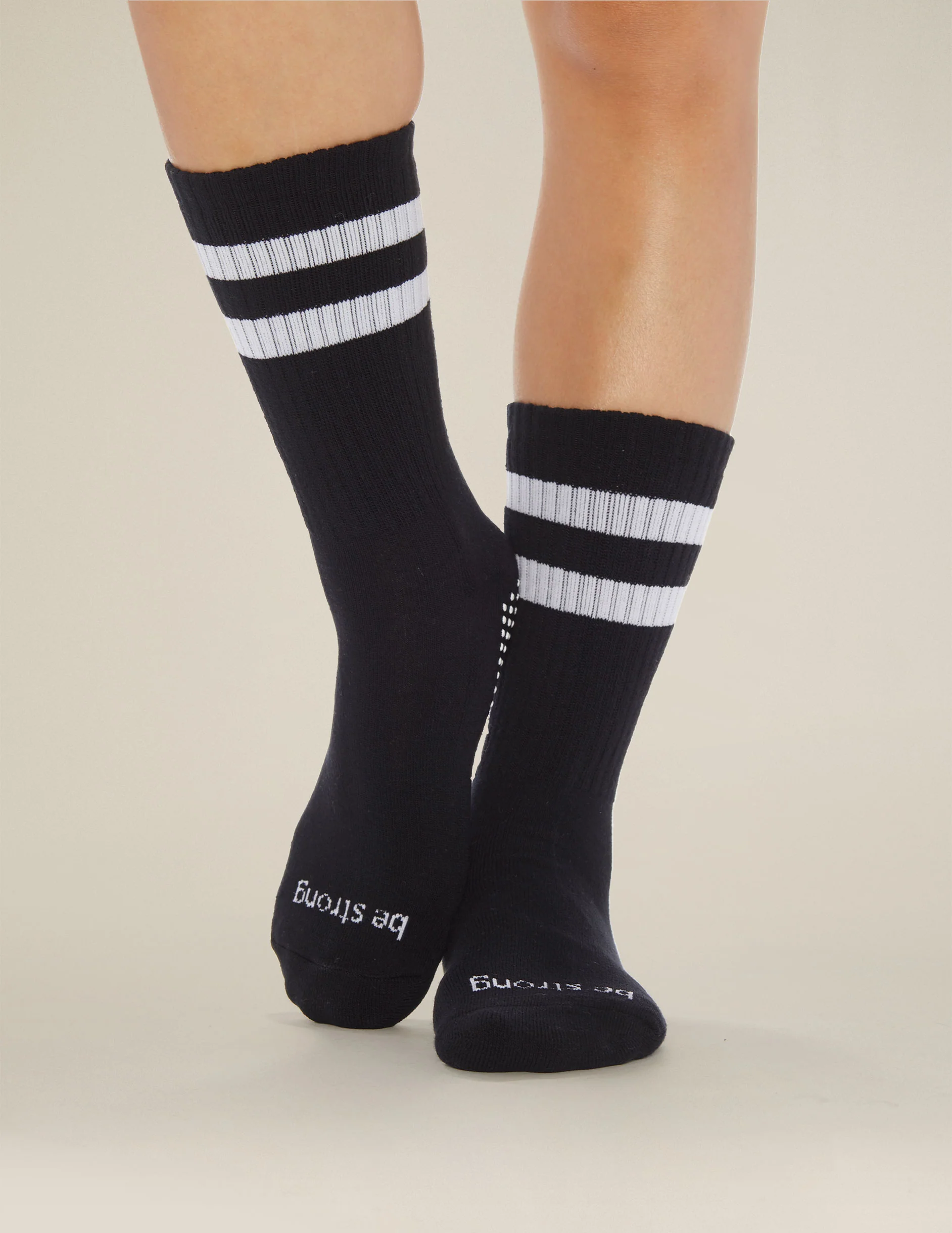 Sticky Be Strong Crew Grip Socks