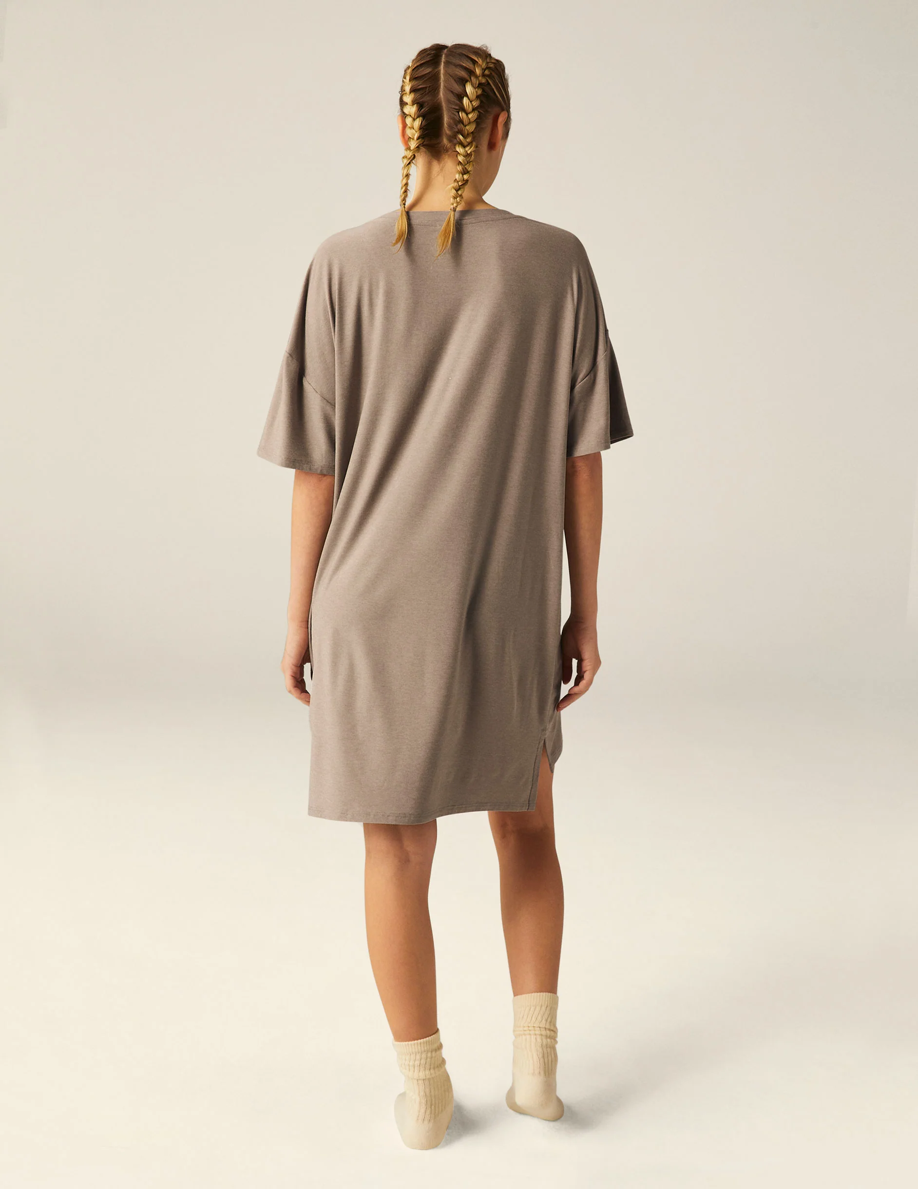 Featherweight V Rested Sleep Tee Dress