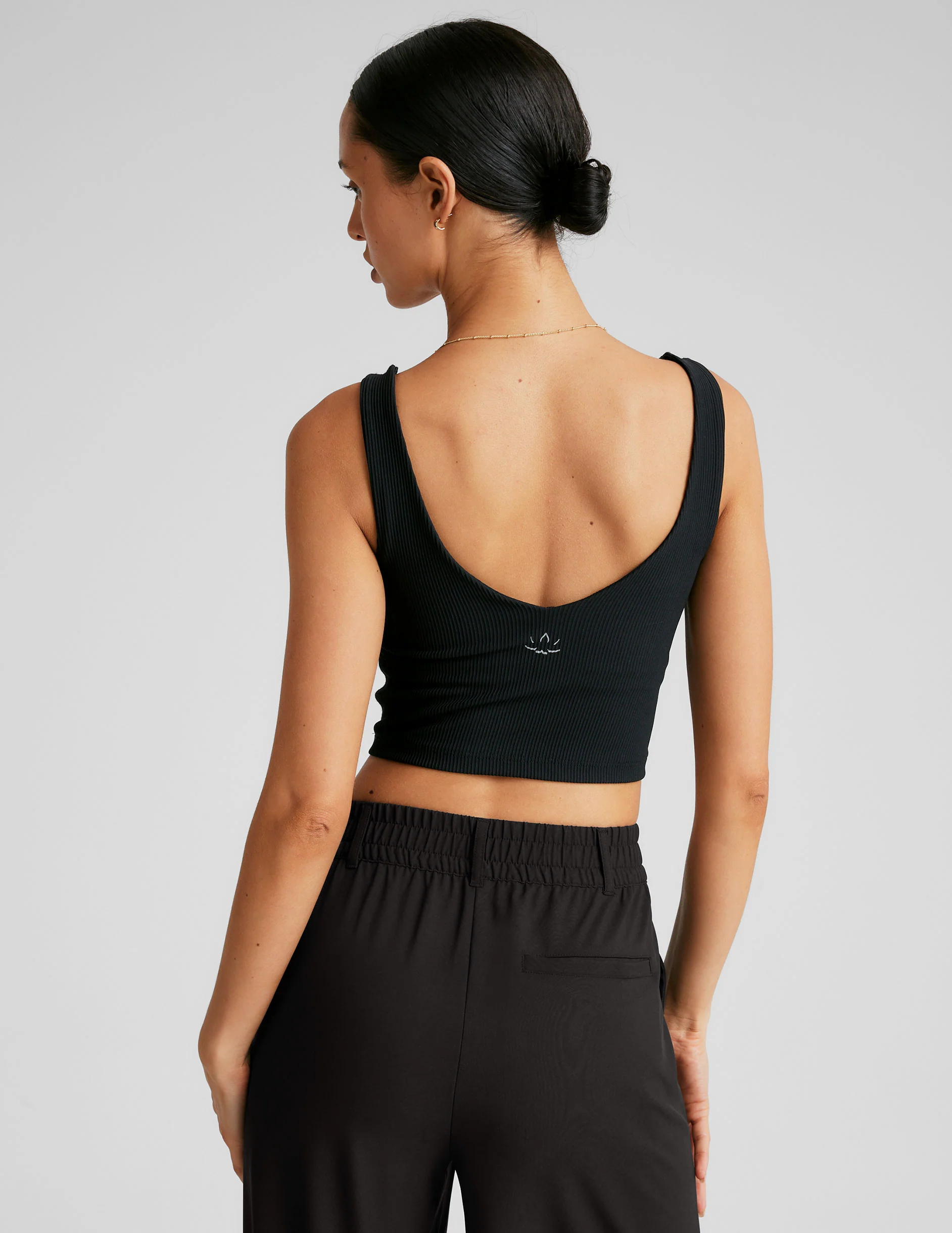 Impulse Ribbed Cropped Tank