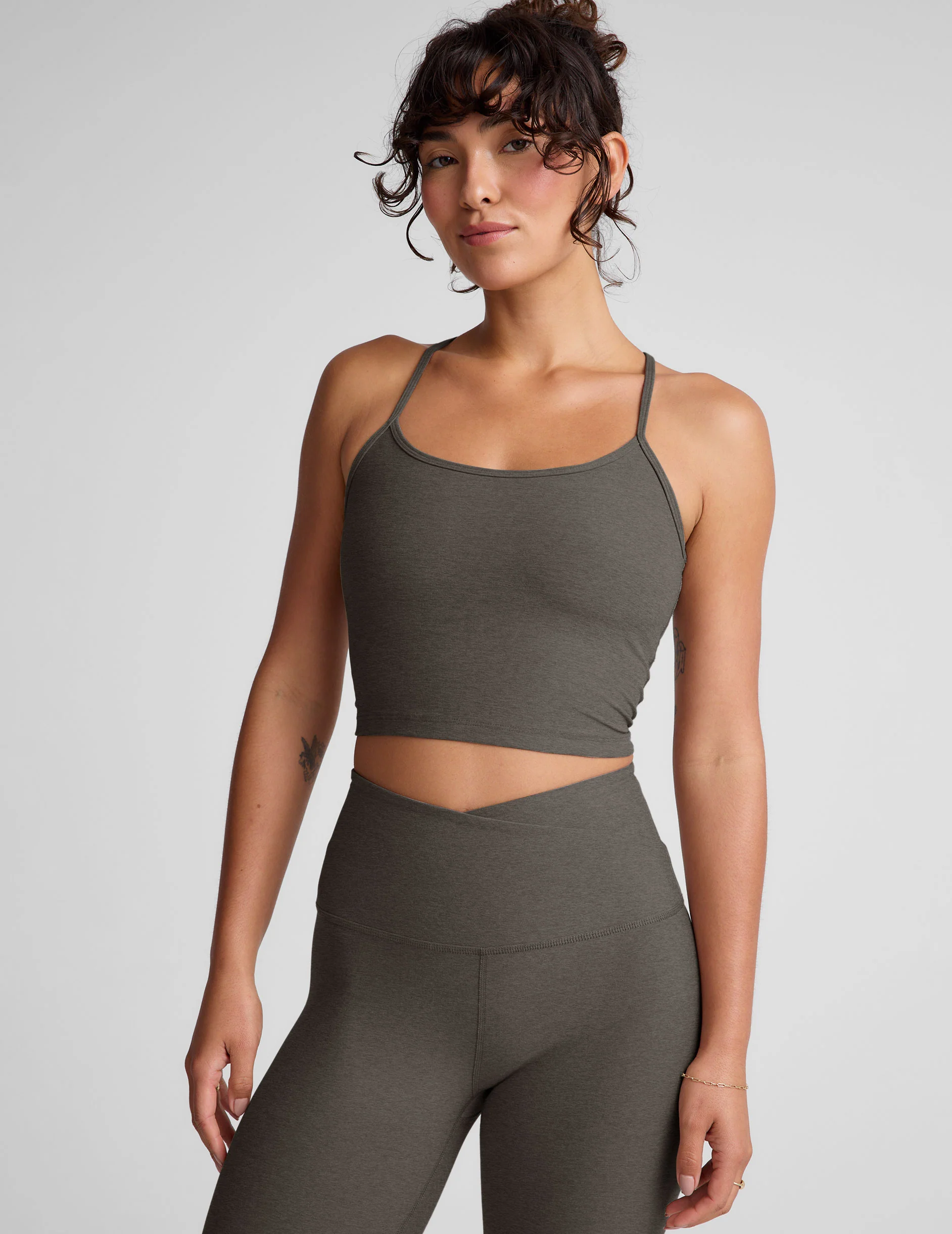 Spacedye Slim Racerback Cropped Tank