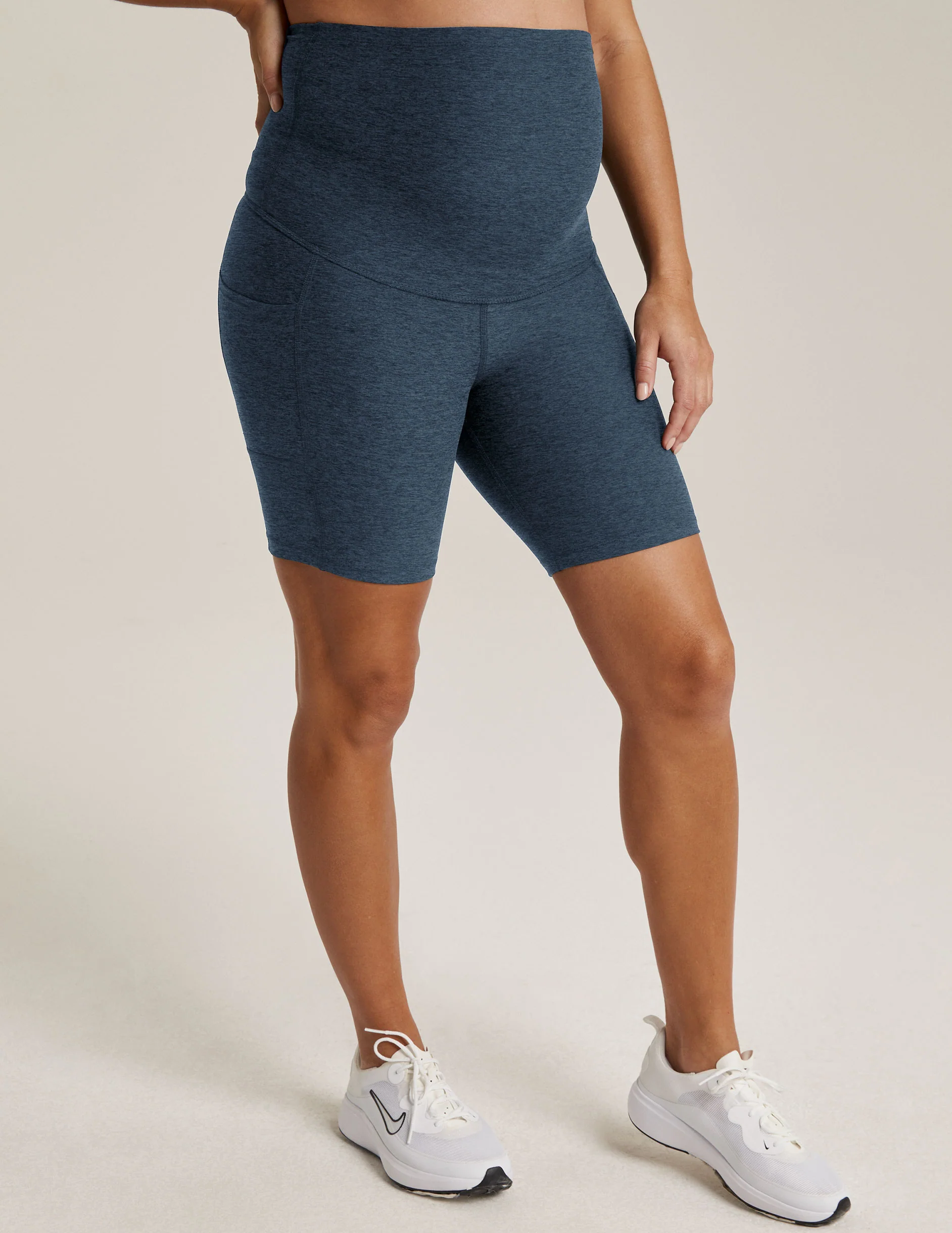 Spacedye Pockets Forever Maternity Biker Short