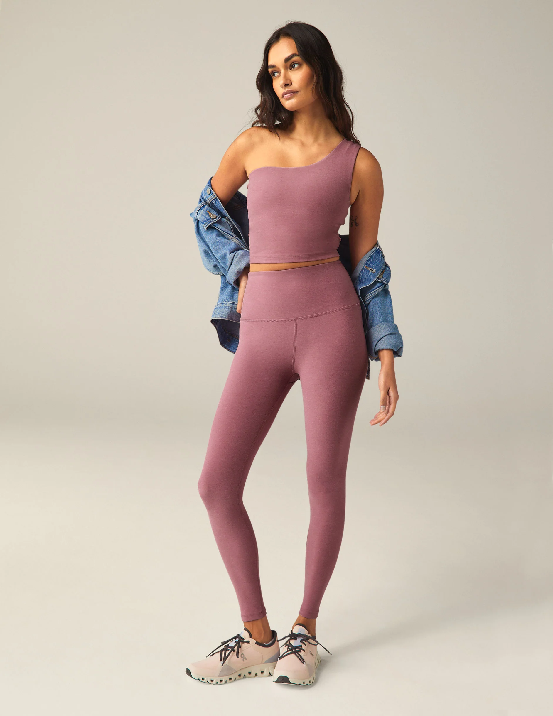 Spacedye The Bold Shoulder Cropped Tank