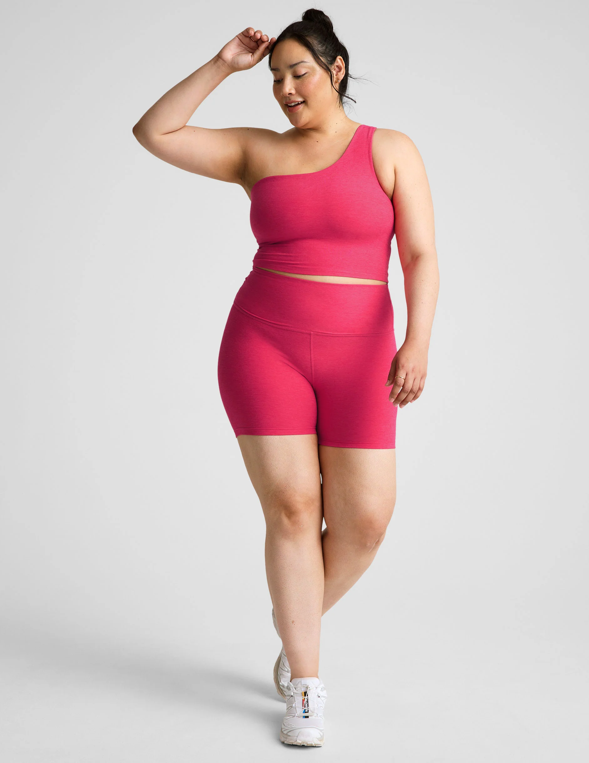 Spacedye The Bold Shoulder Cropped Tank