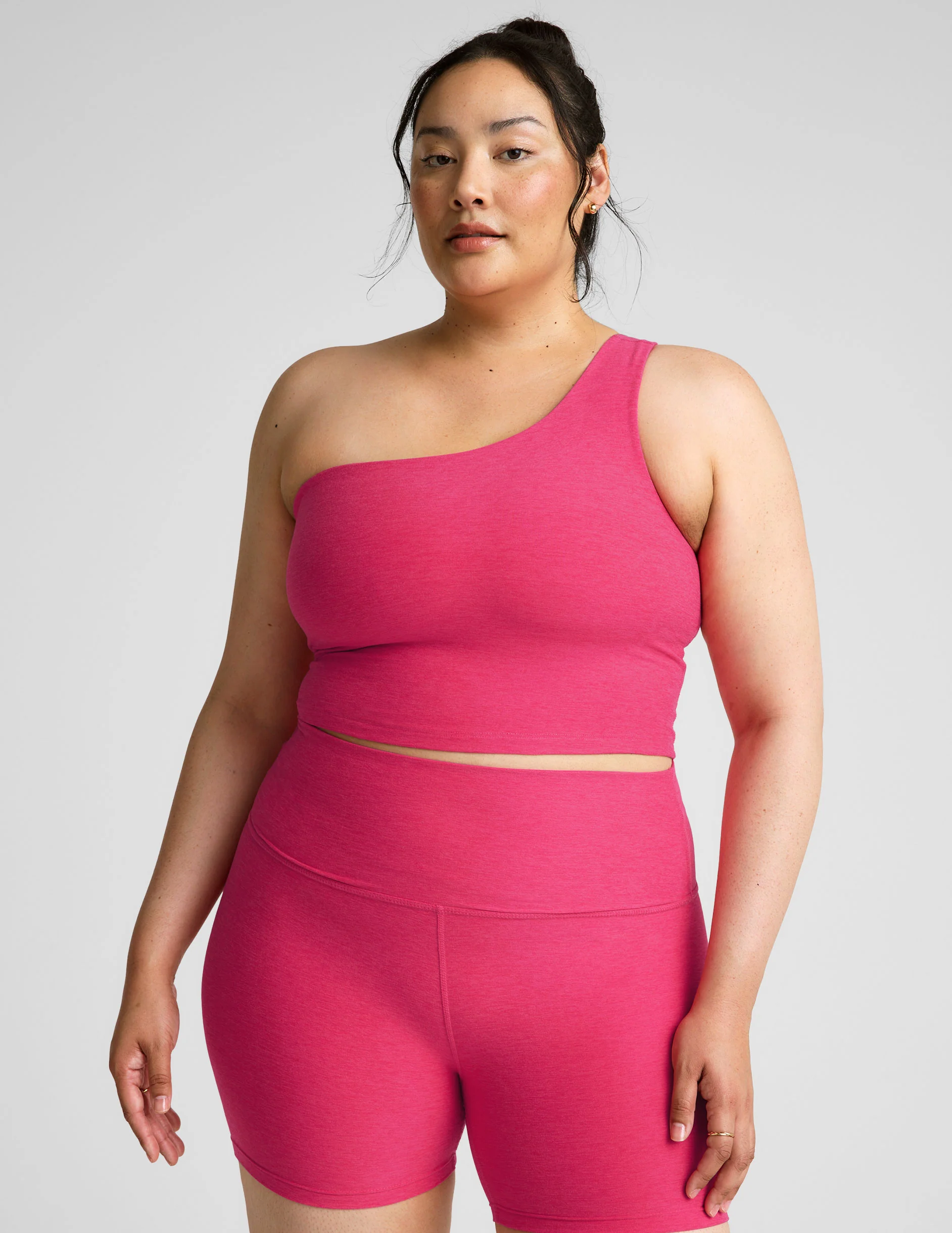 Spacedye The Bold Shoulder Cropped Tank