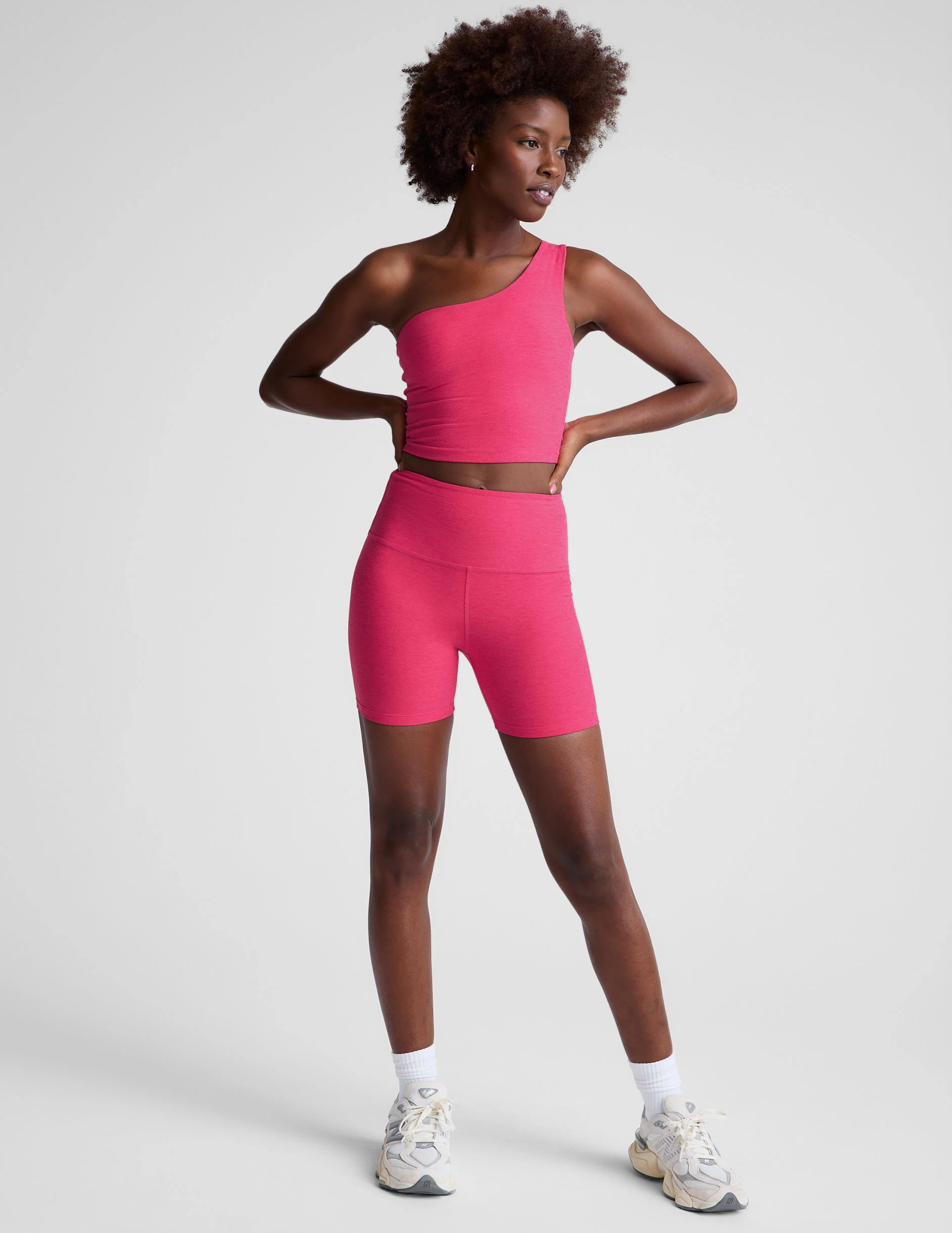 Spacedye The Bold Shoulder Cropped Tank