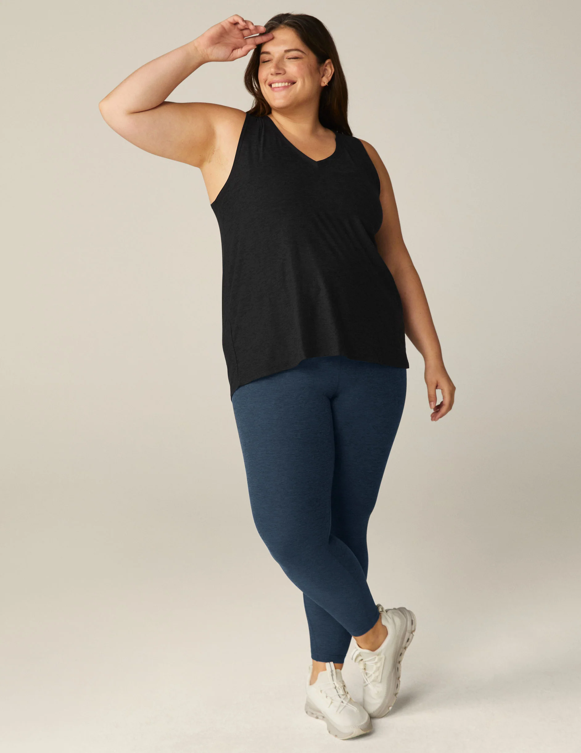 Featherweight All About It Split Back Tank (1X-4X)