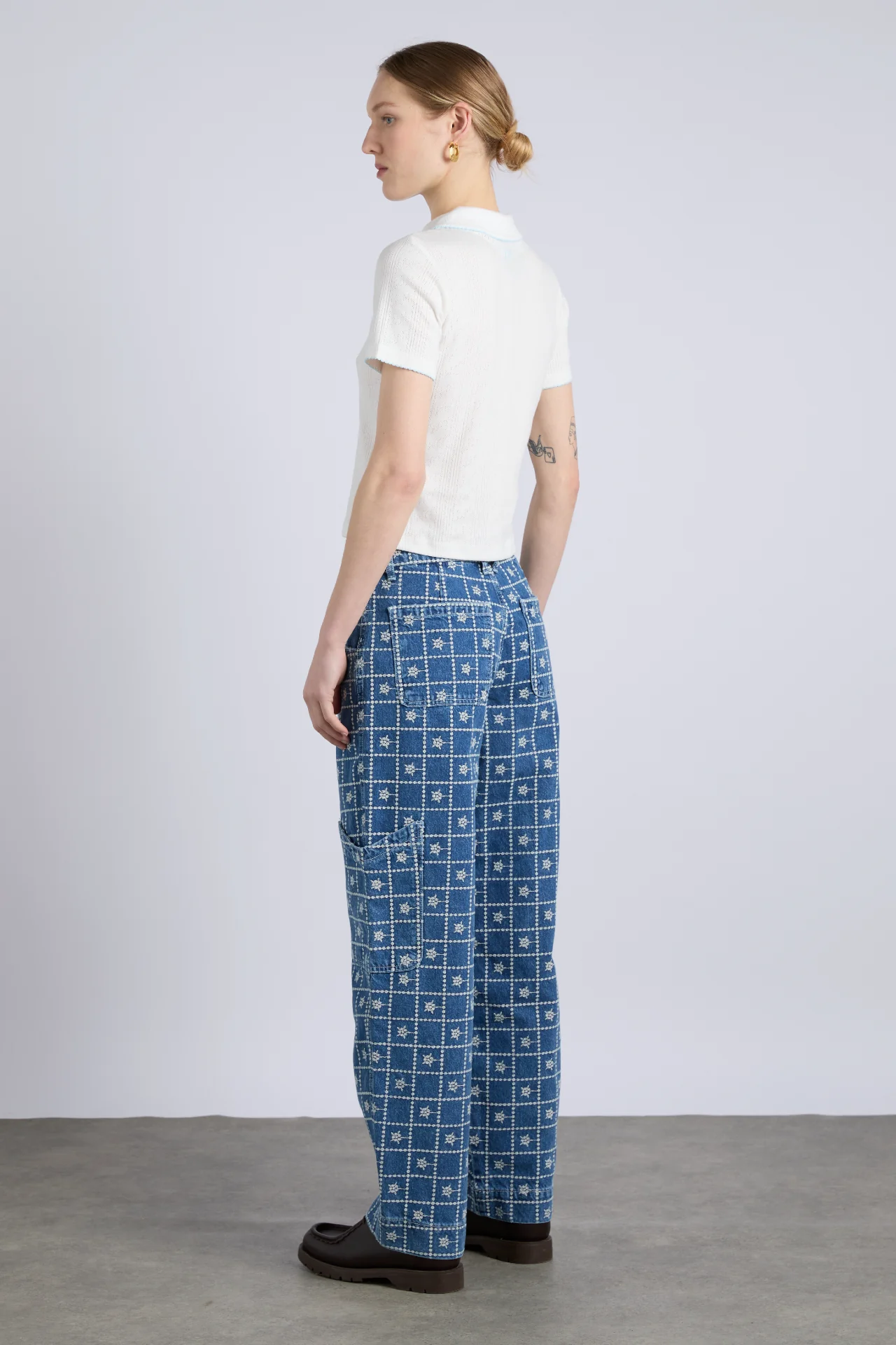 drew jeans - broderie