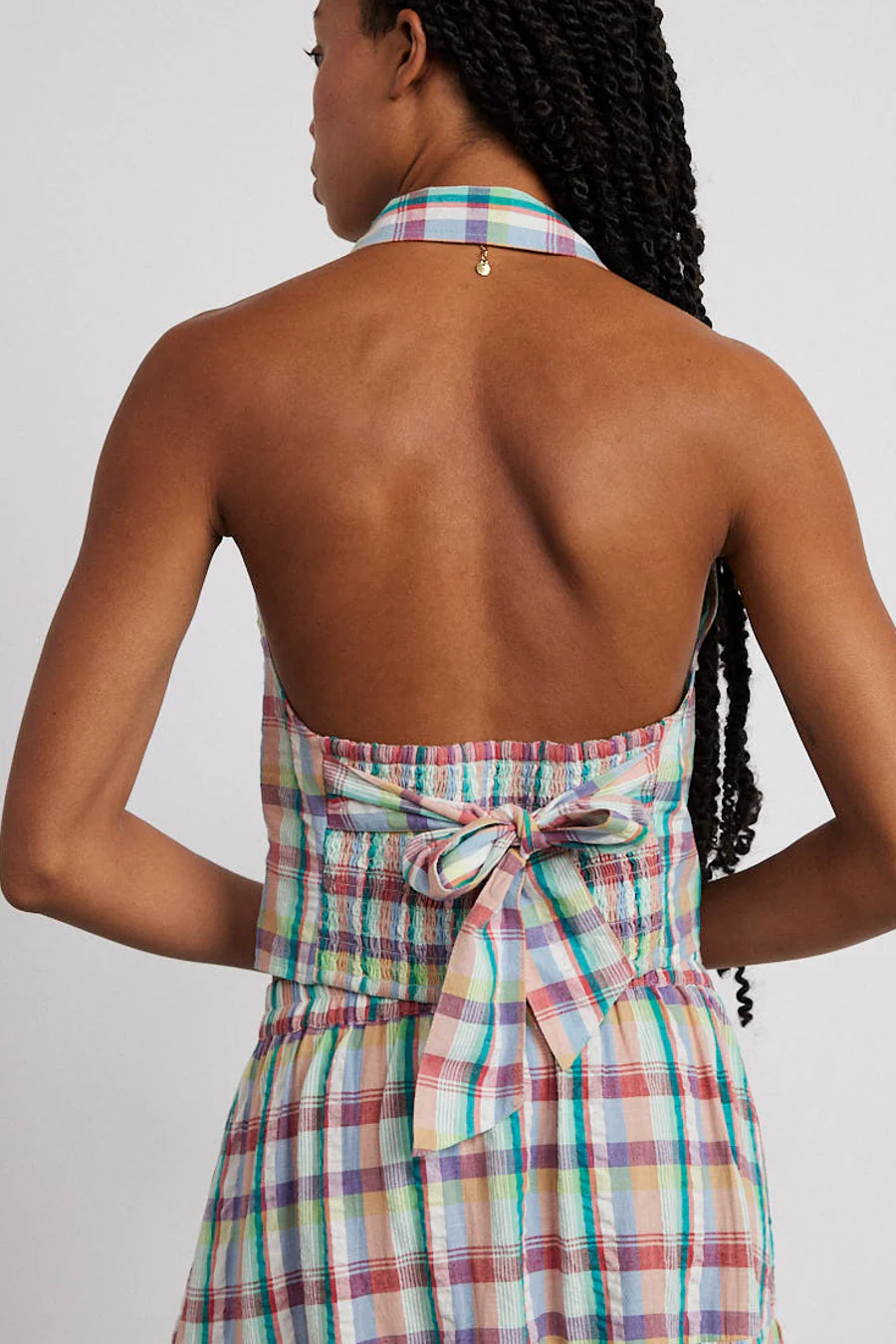 maya waistcoat - picnic check