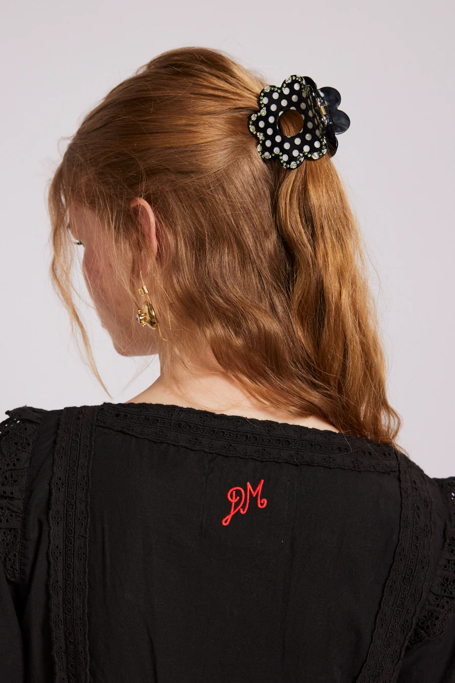 recycled acetate daisy spot hair clip