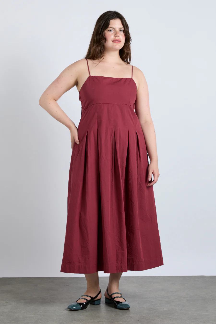iris bow midi dress
