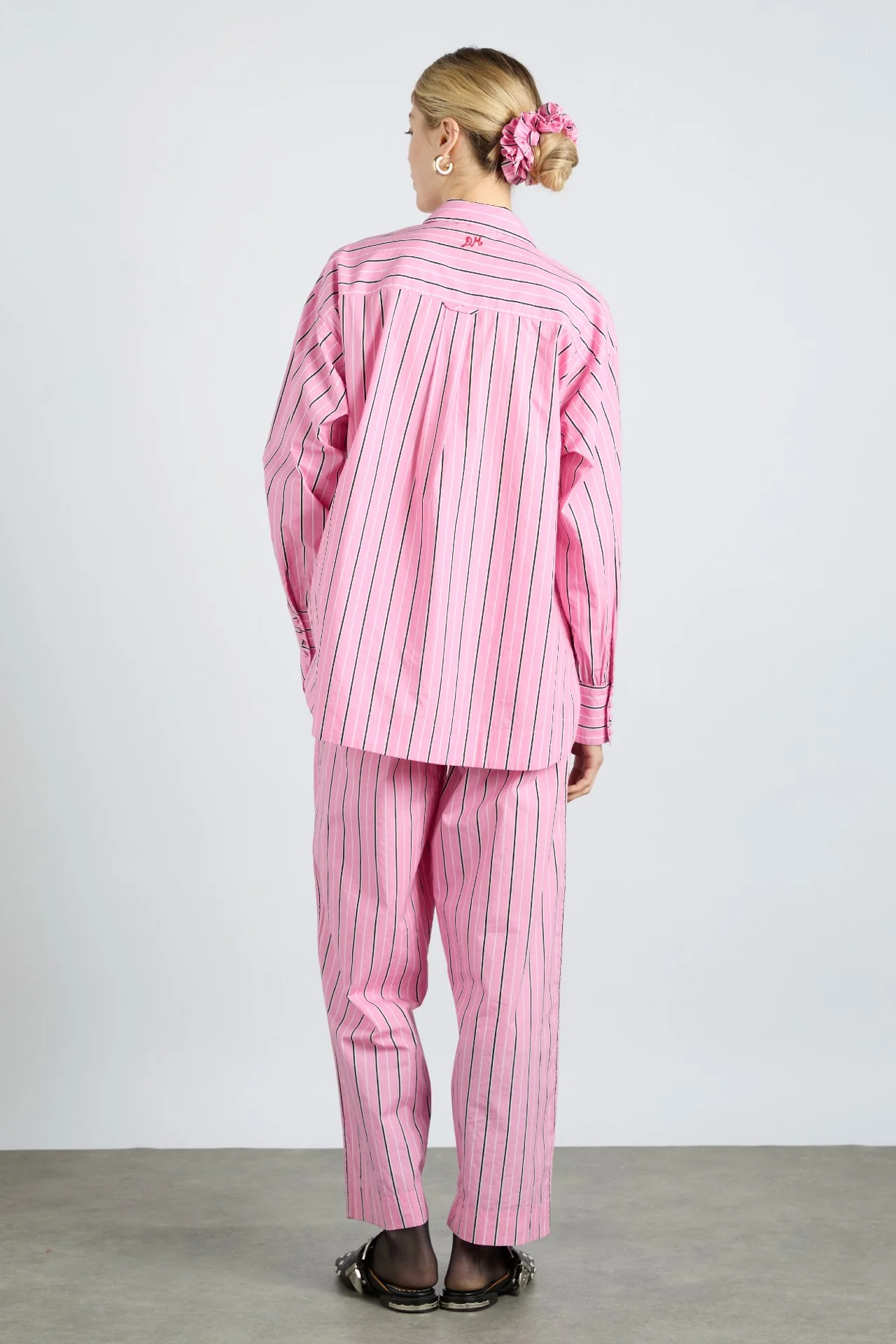 jorja trousers - pink bold stripe
