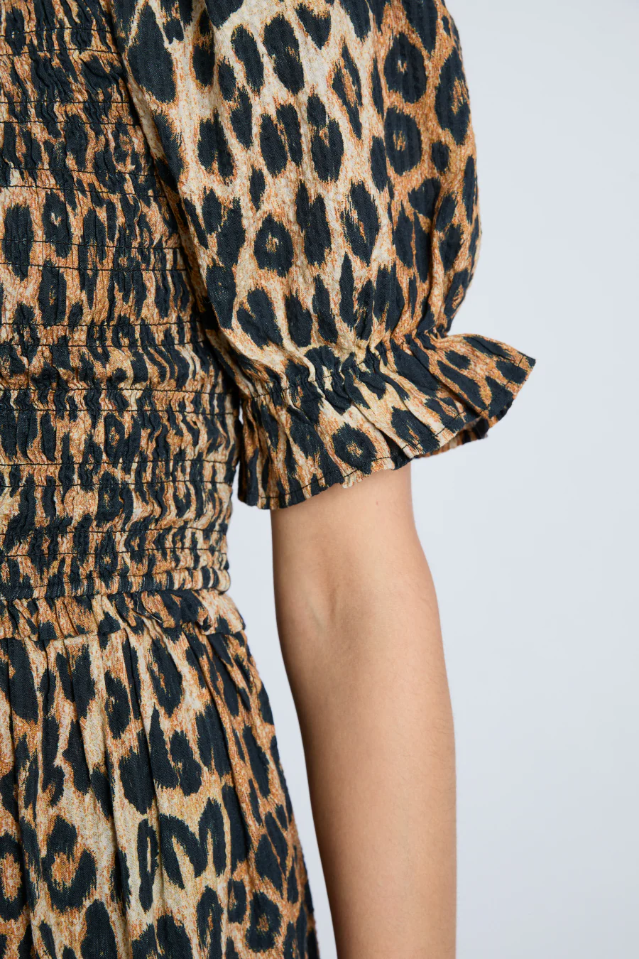 bluebelle midi dress - leopard