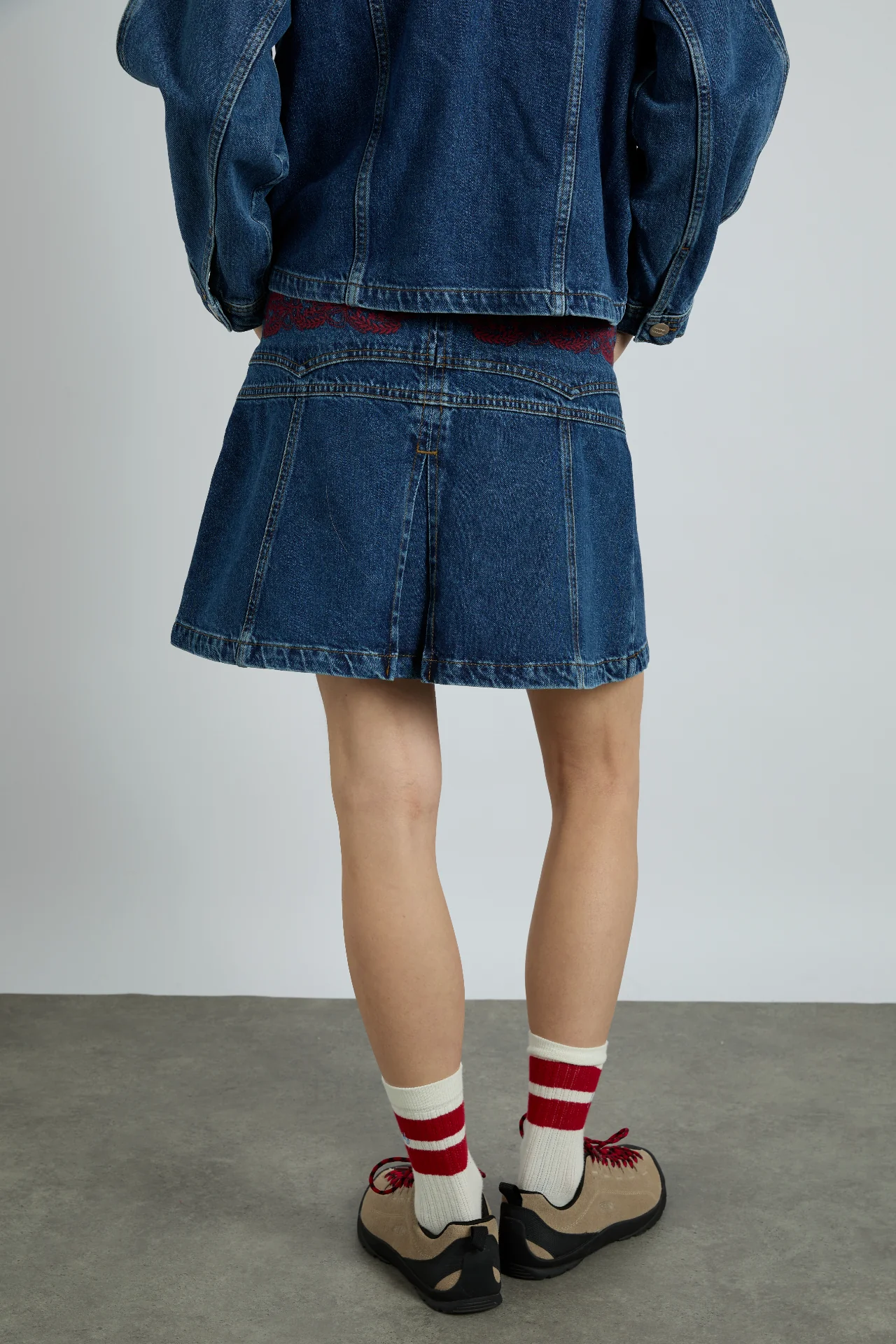 sloane skirt - texas wash & embroidery