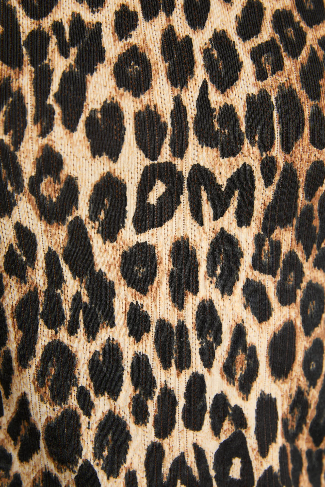 marnie short sleeve pointelle tee - leopard