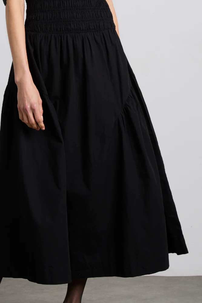 esmerelda midi multi-way dress - black