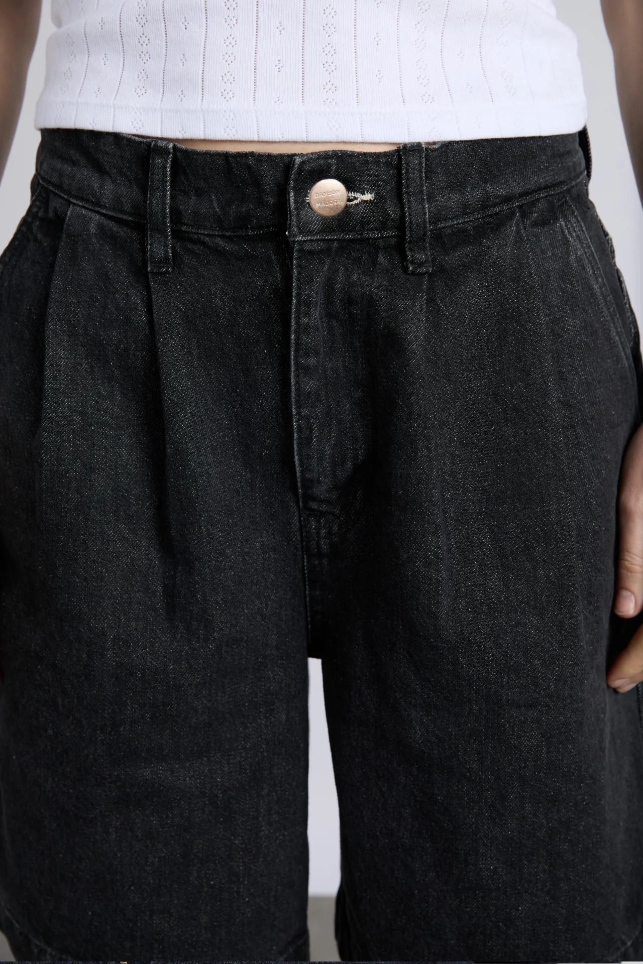 nova jorts - washed black