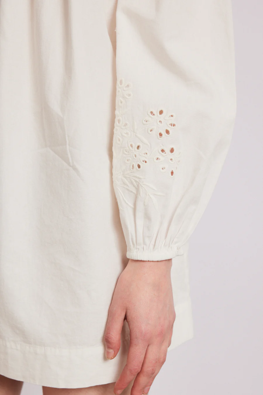 embroidered genevieve mini dress