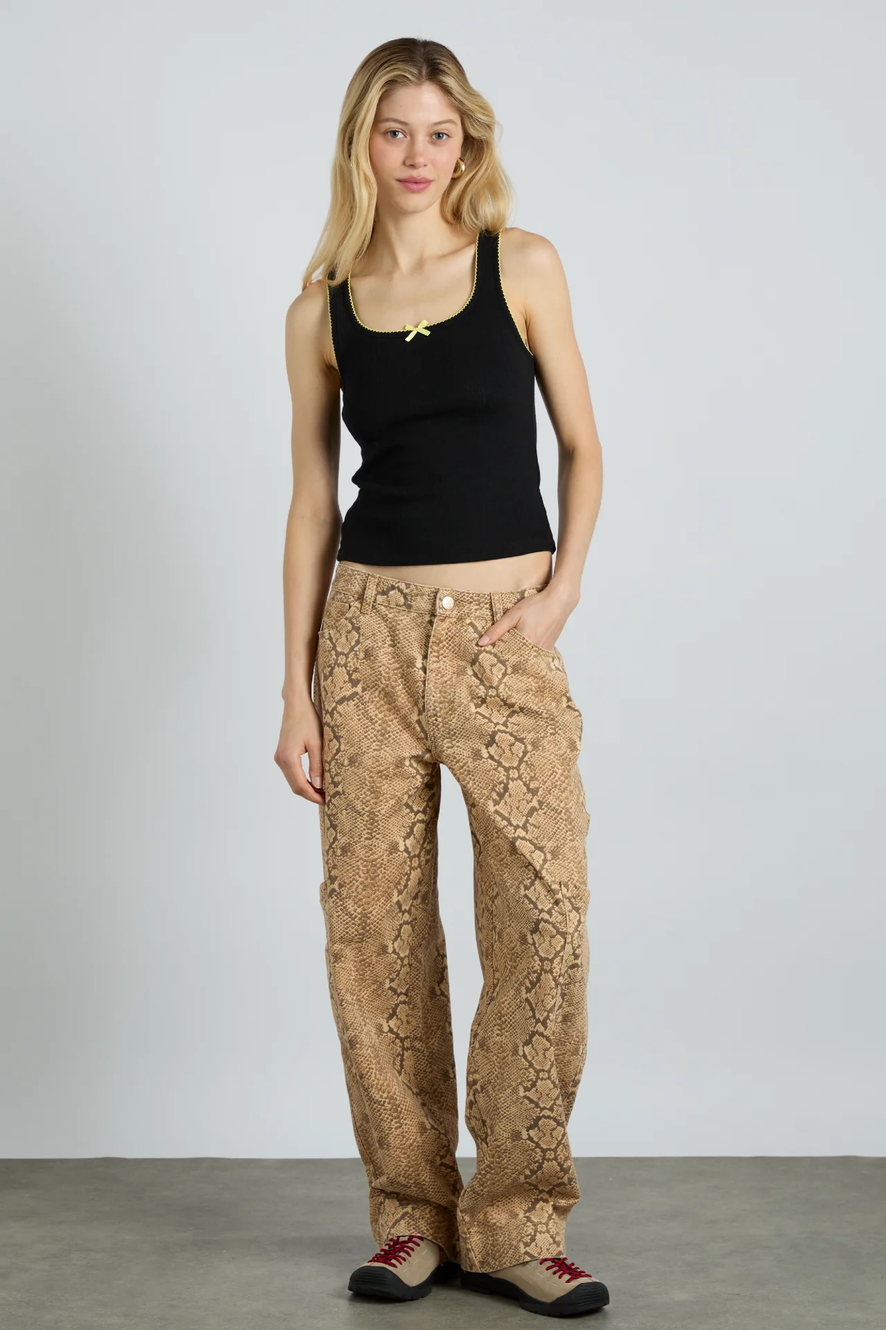 salome pointelle cami - black