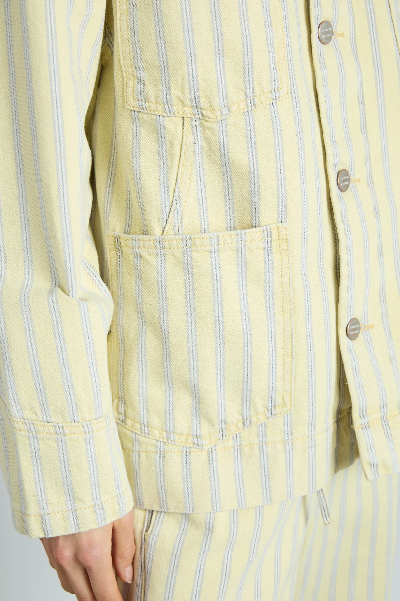 luca jacket - butter business stripe
