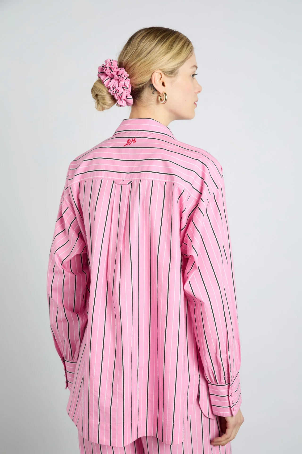 carmy shirt - pink bold stripe