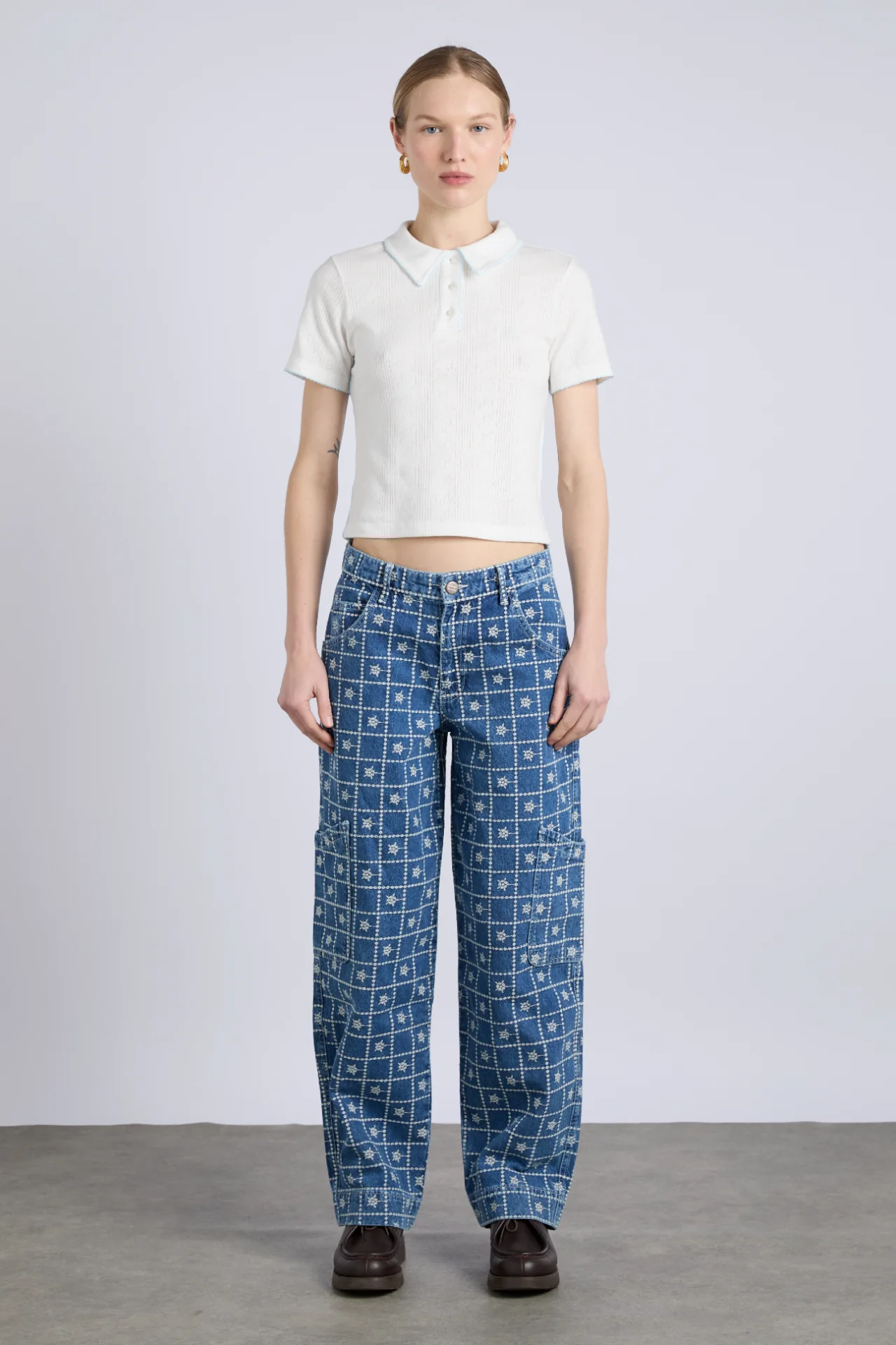 drew jeans - broderie