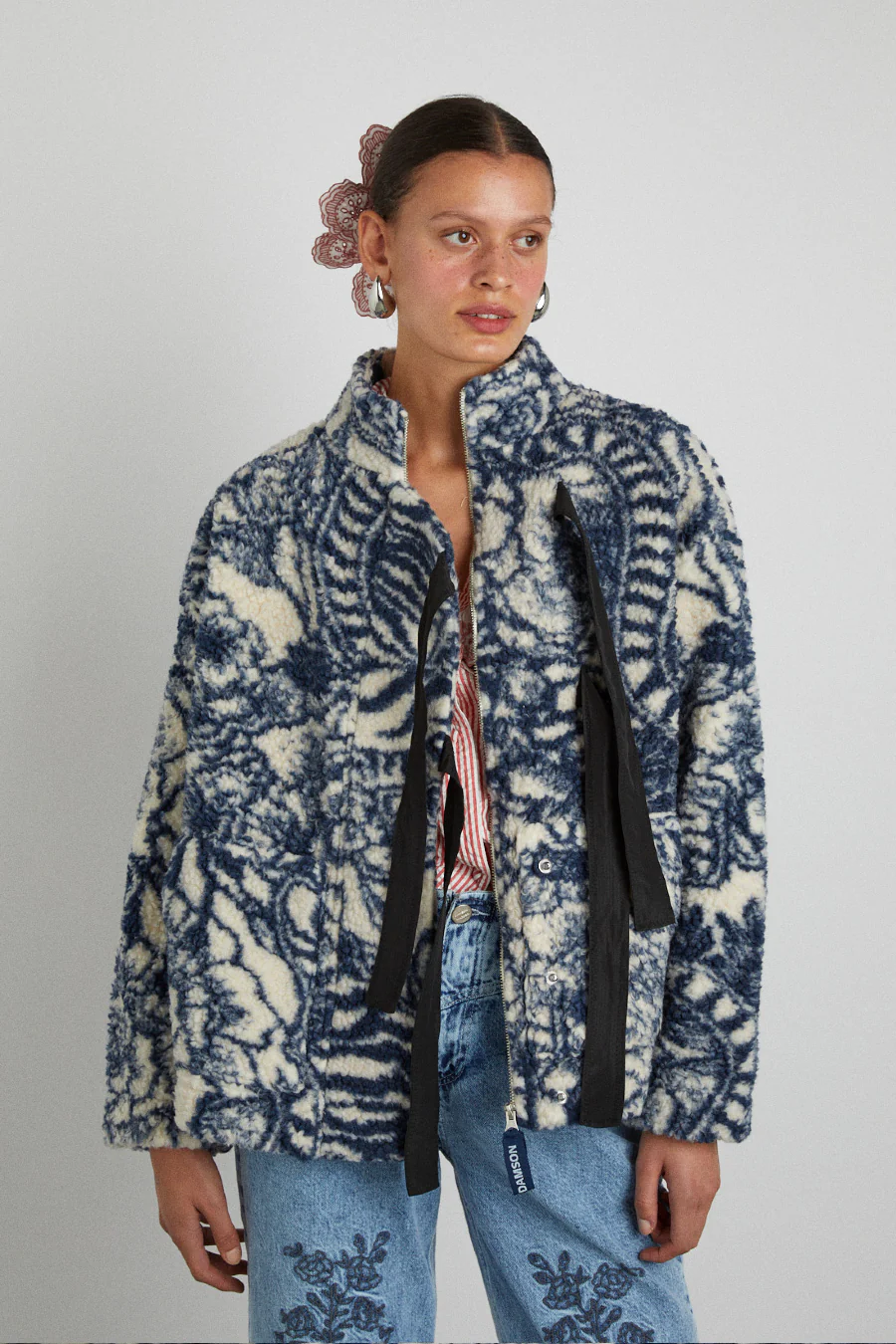 ingrid borg jacket - vase print