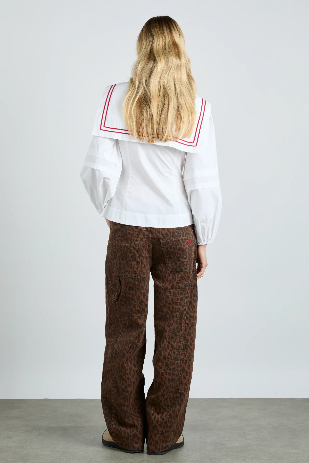 dion jeans - dark leopard overdye