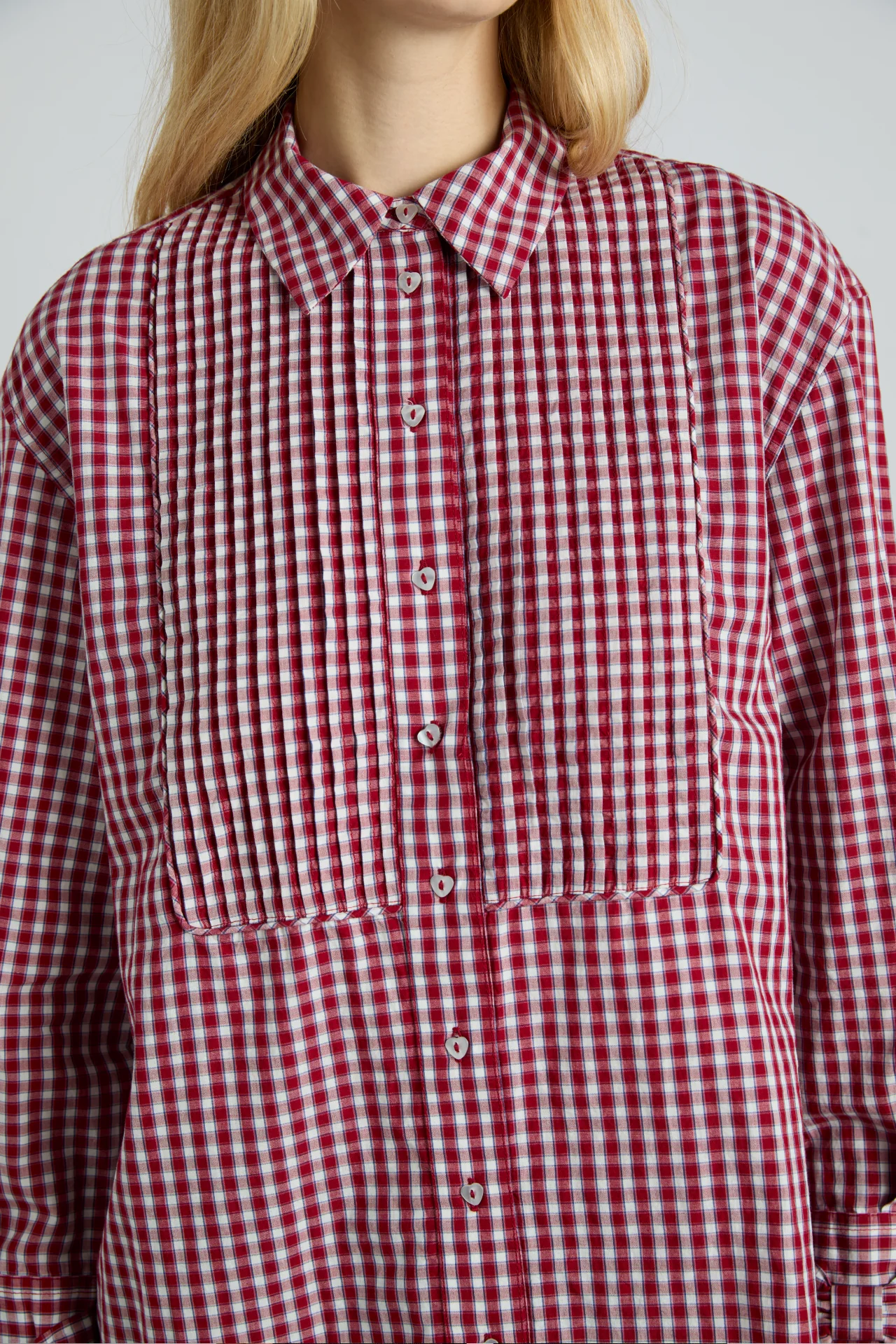 michelle shirt - cherry gingham