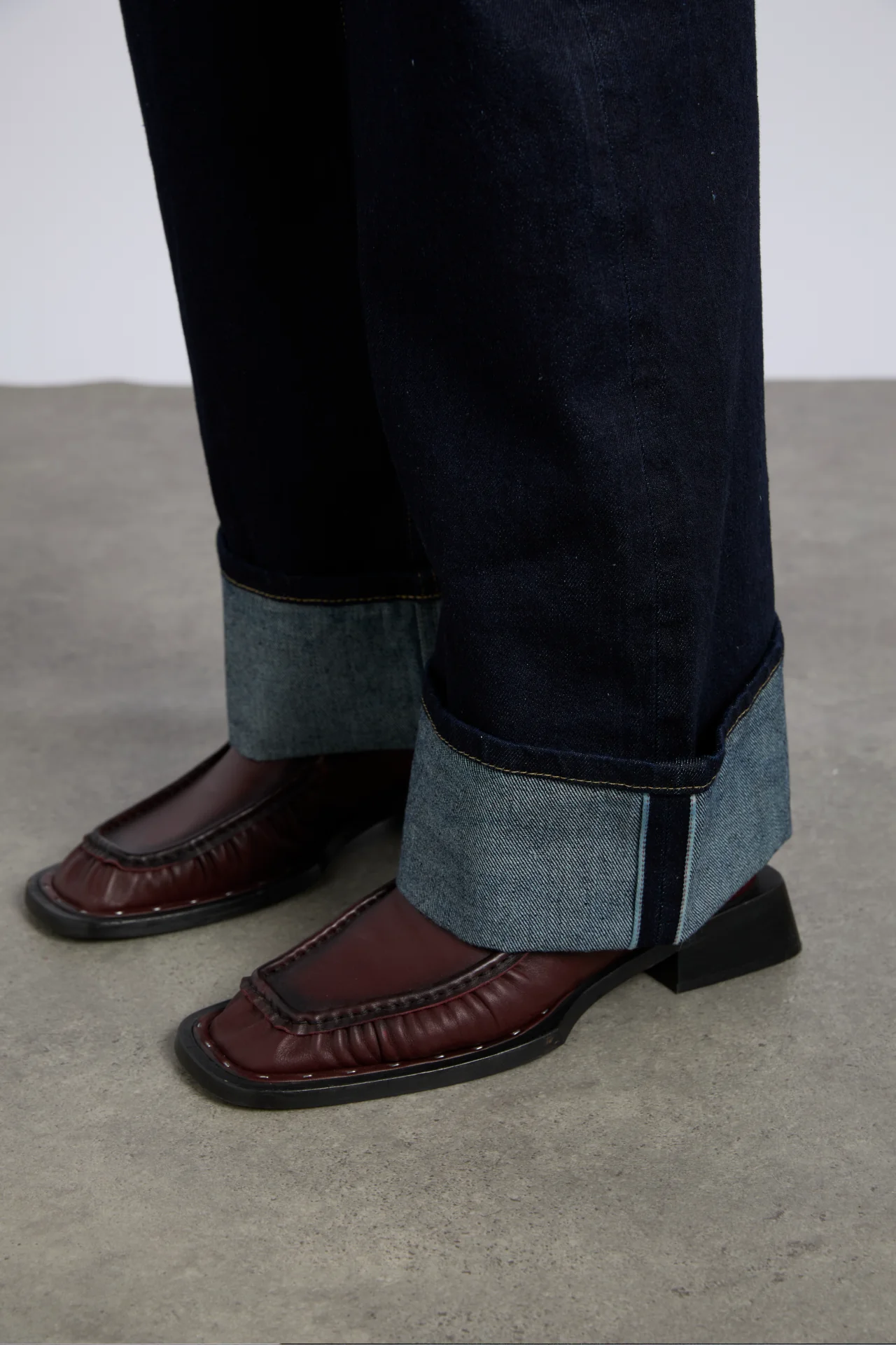 Italian selvedge sylvie jeans with turn up