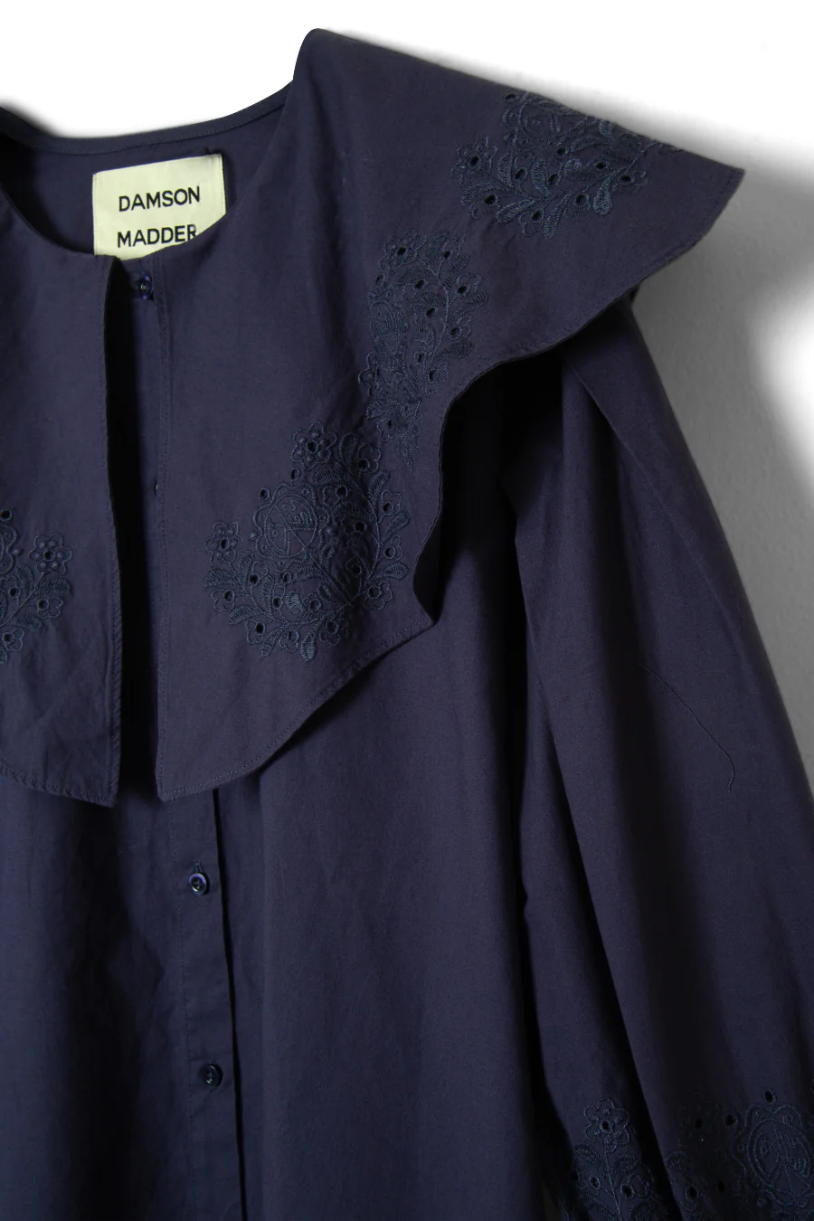 mimi mini dress - navy broderie