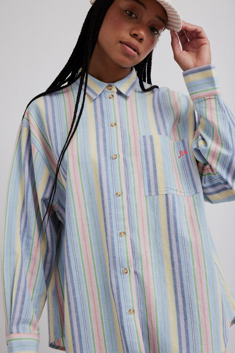 skyla shirt - multi stripe