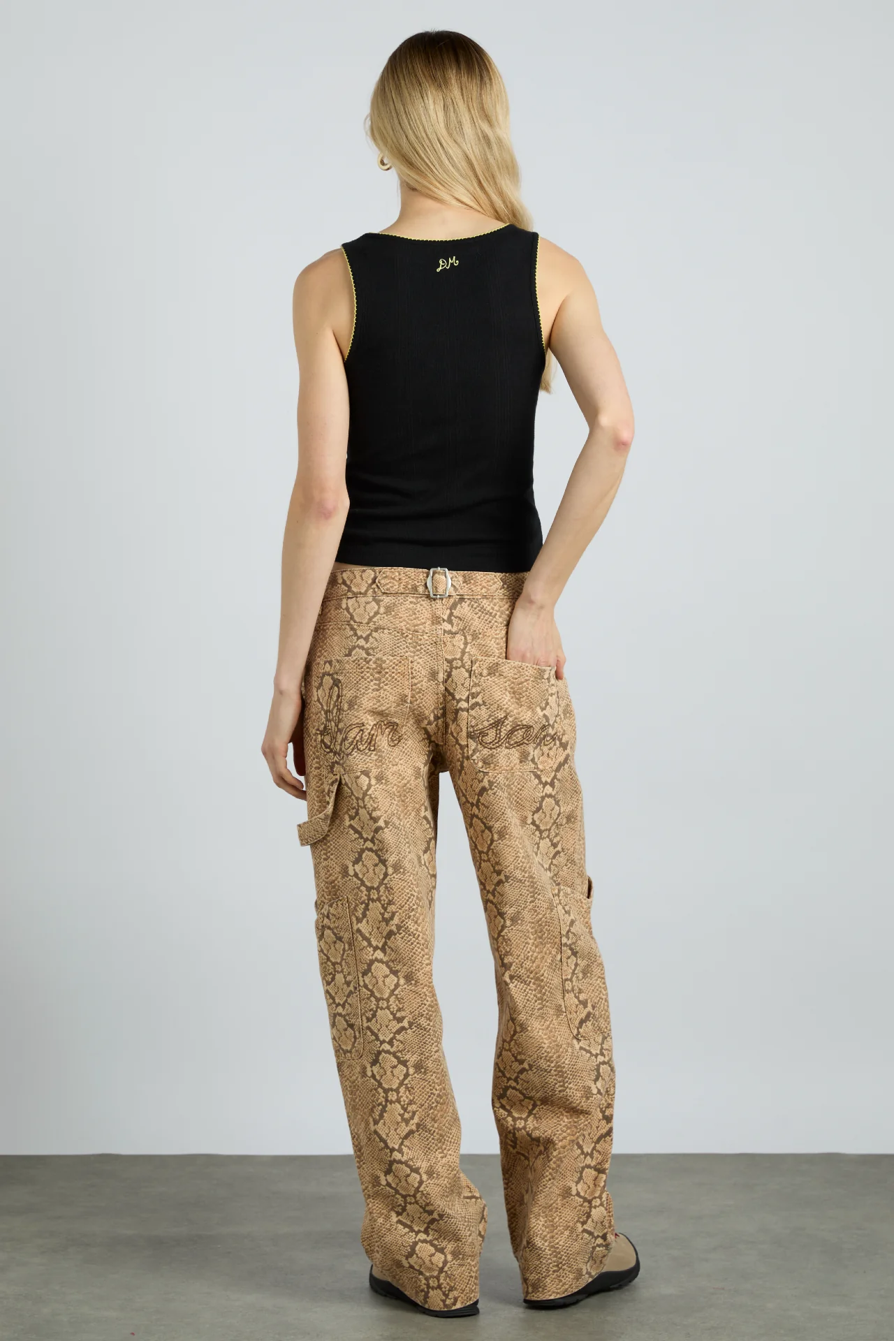 salome pointelle cami - black