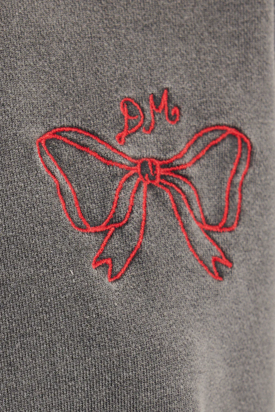bow logo crew neck sweat