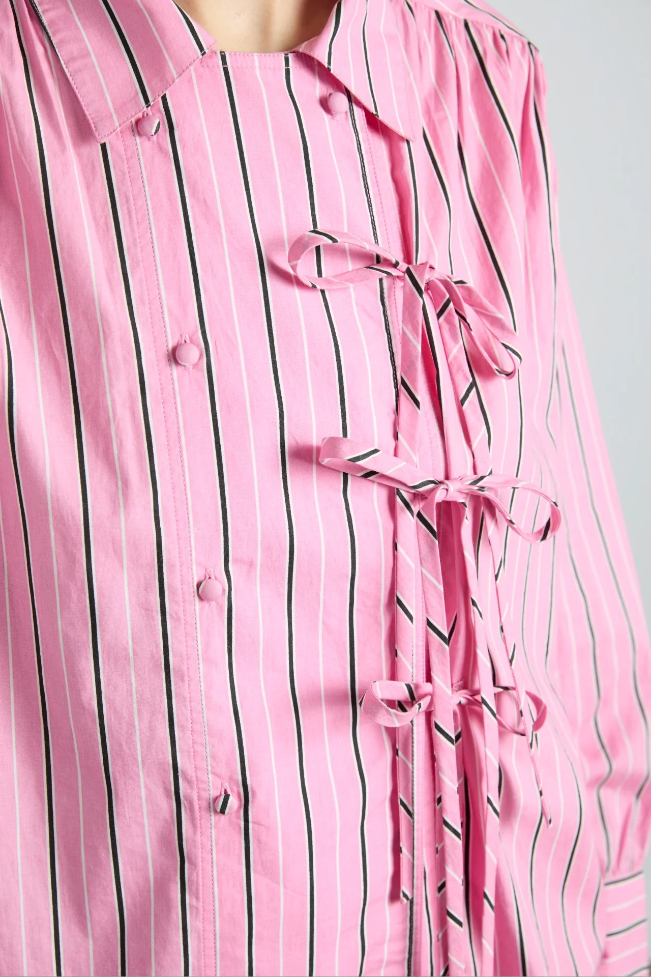 carmy shirt - pink bold stripe