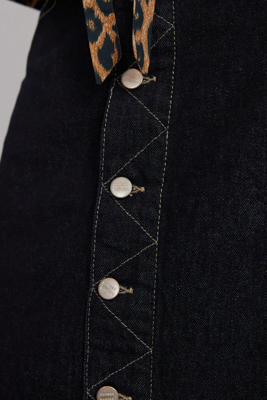 charley denim skirt - dark indigo