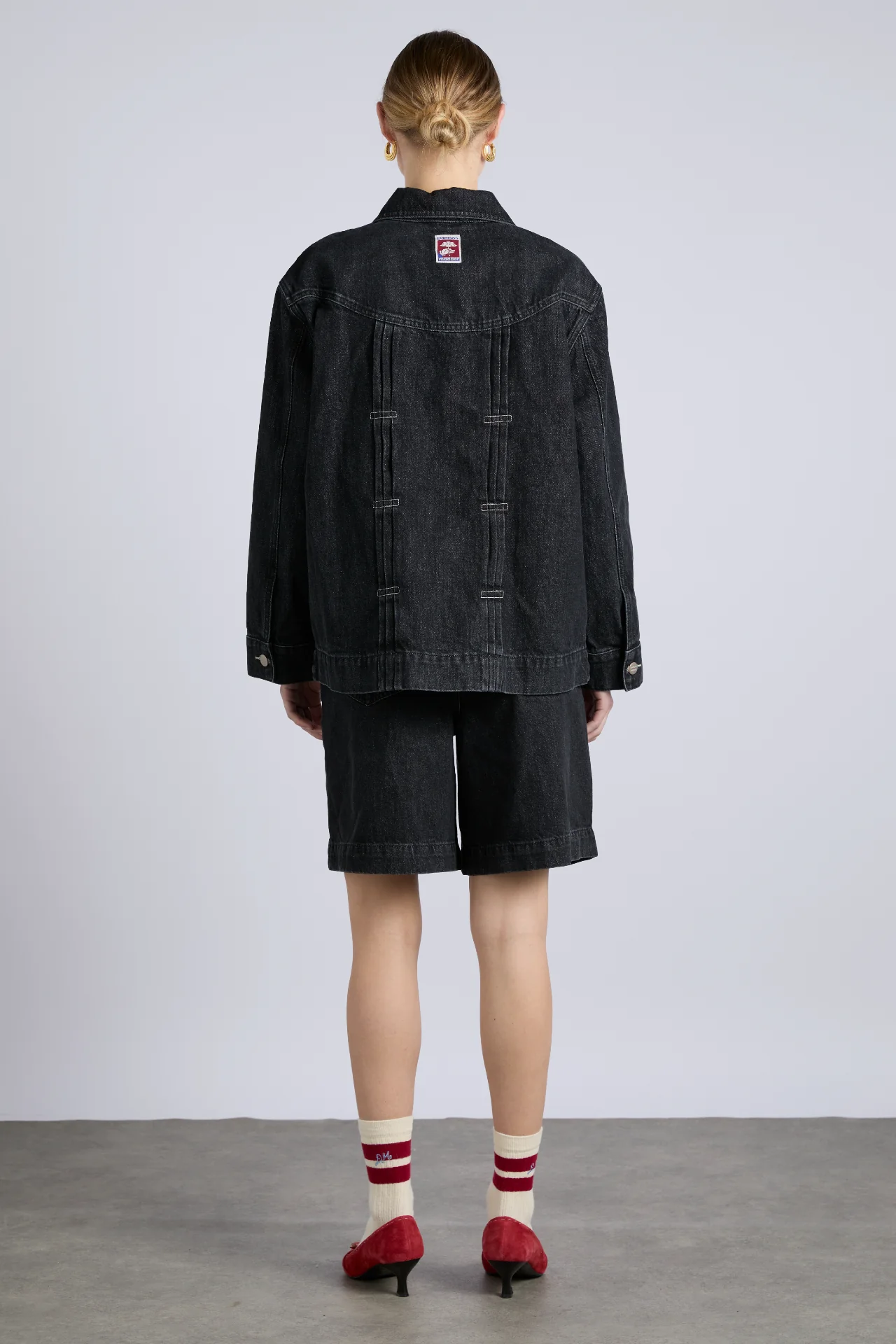 stevie shacket - washed black