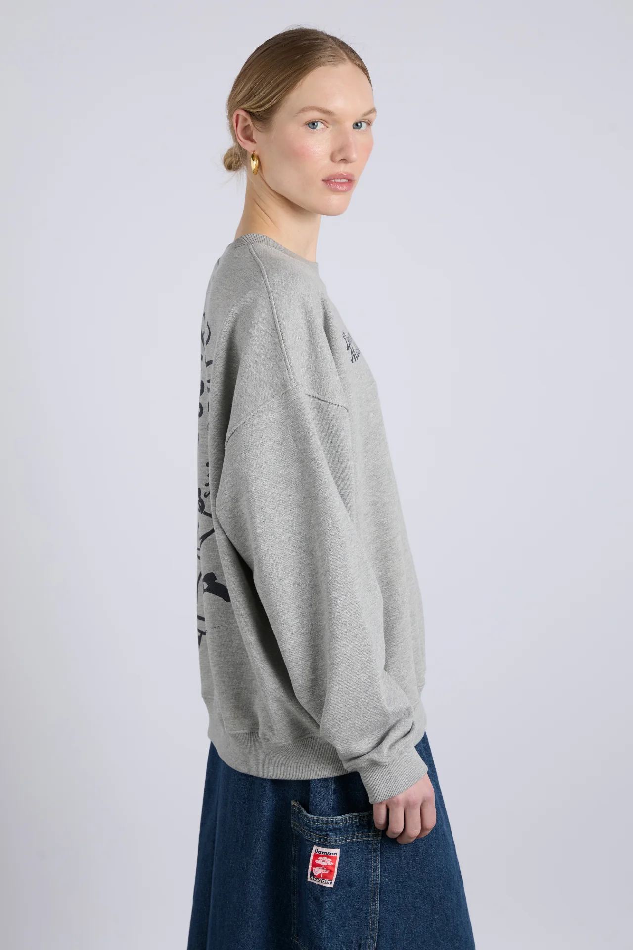 ciao cafe sweatshirt - grey marl