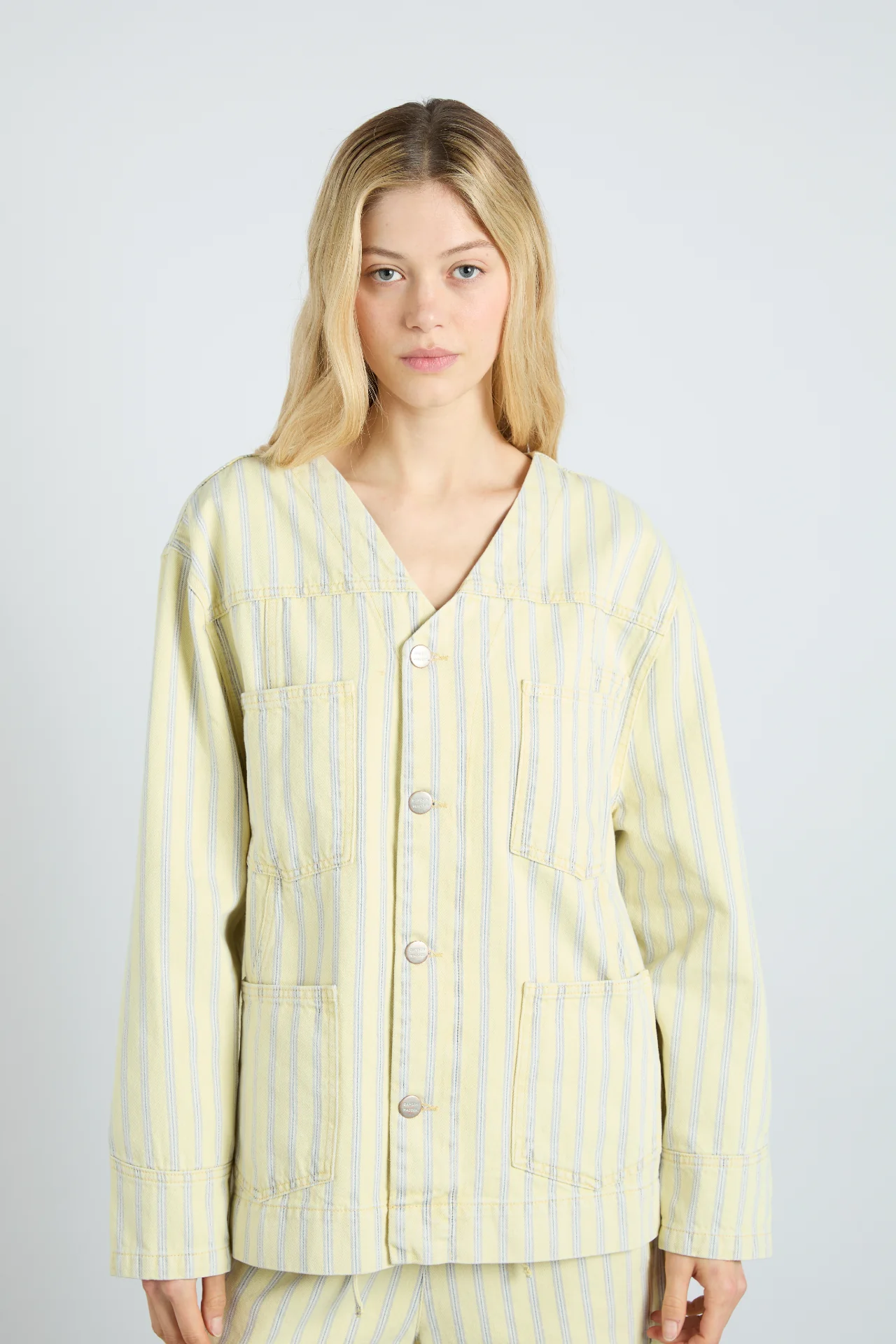 luca jacket - butter business stripe