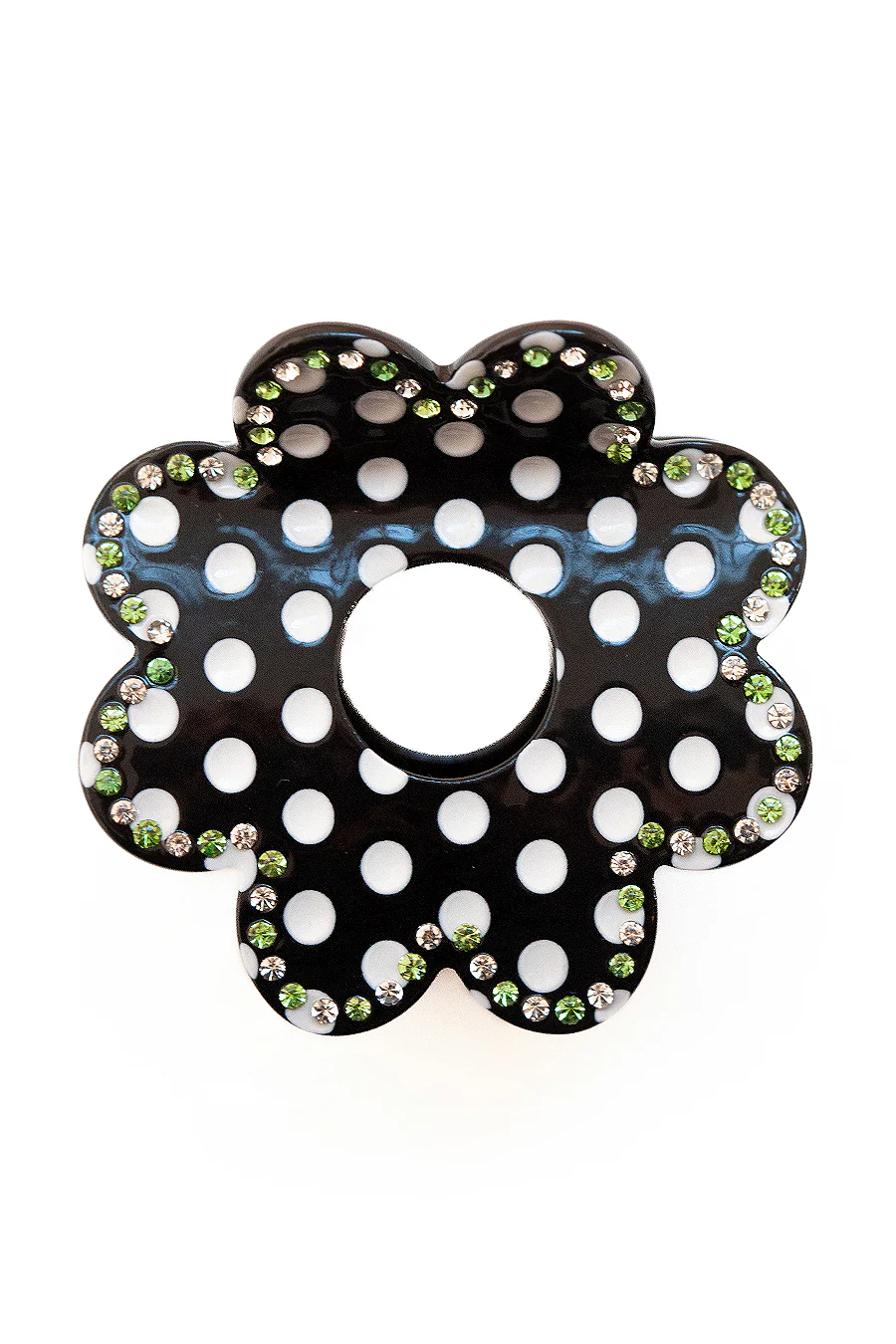 recycled acetate daisy spot hair clip