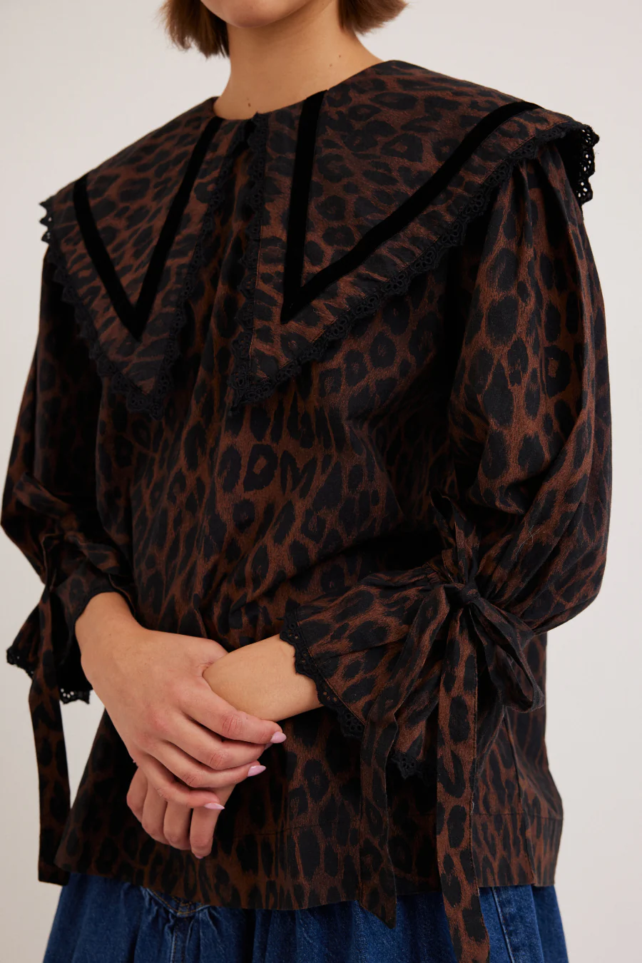 candice blouse - leopard