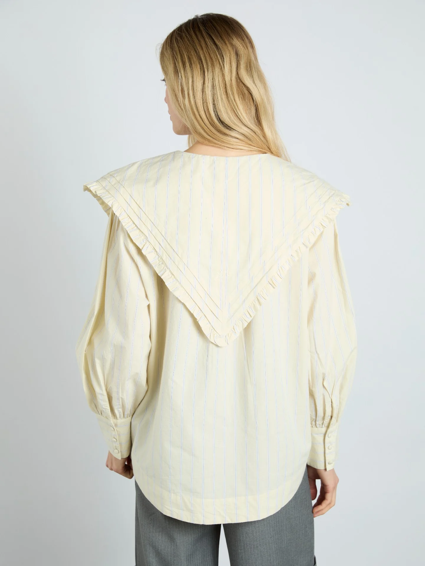 sandy ruffle blouse - butter business