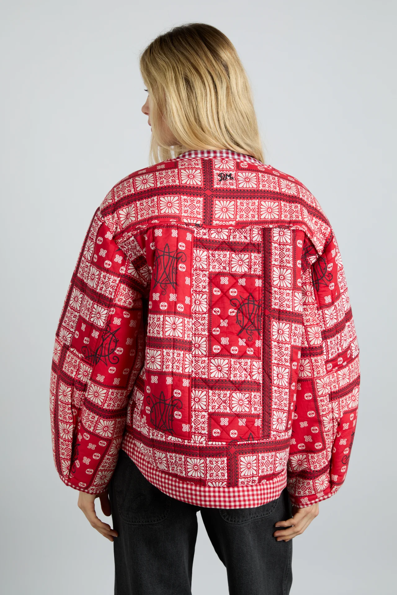macy jacket - red bandana