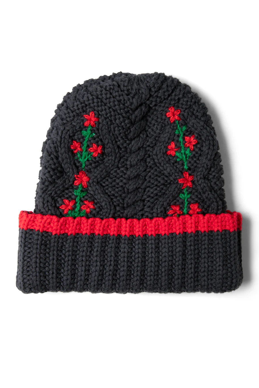 cable knit grandpa beanie