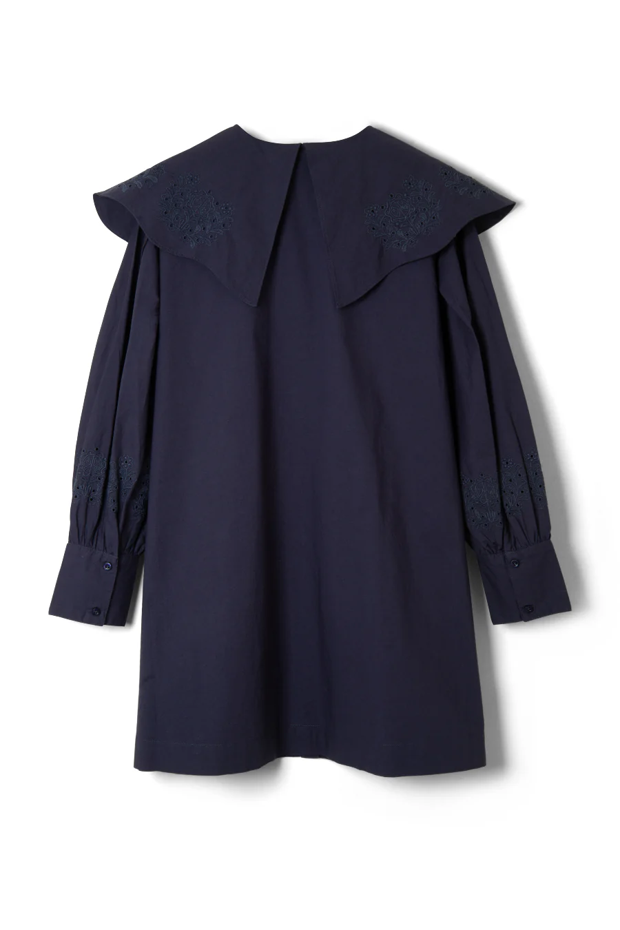 mimi mini dress - navy broderie