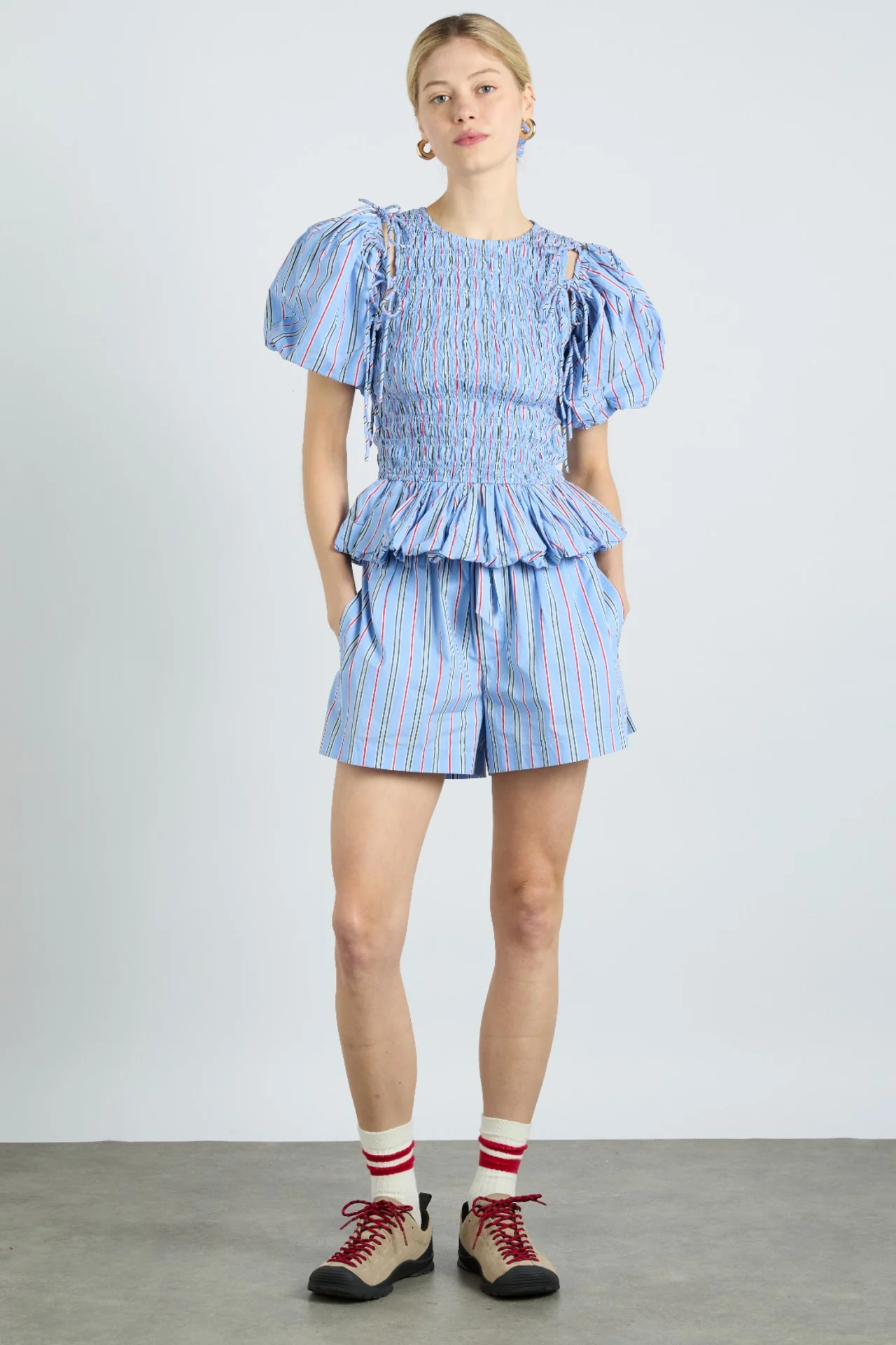 krissy boxer - bold blue stripe