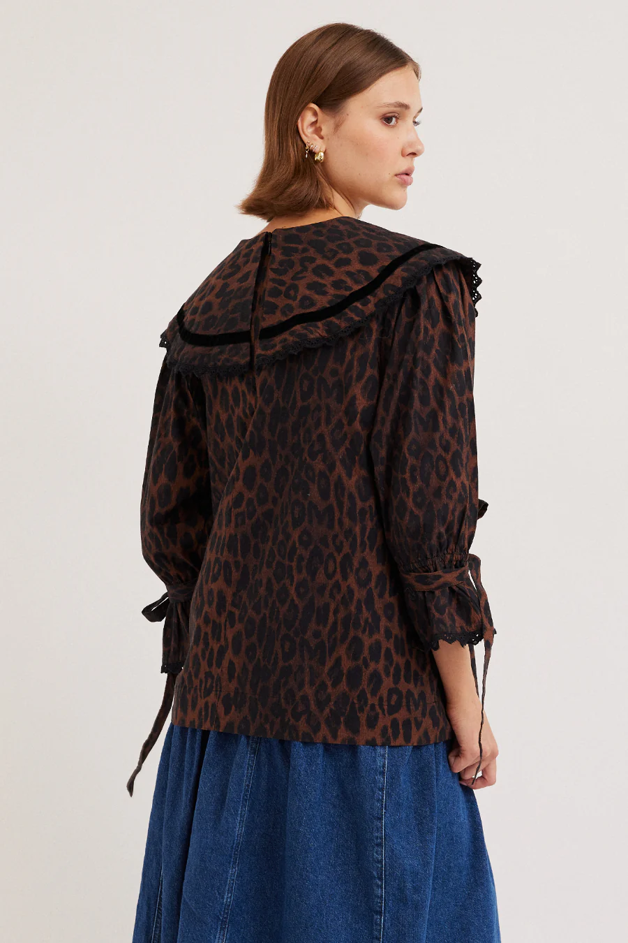 candice blouse - leopard