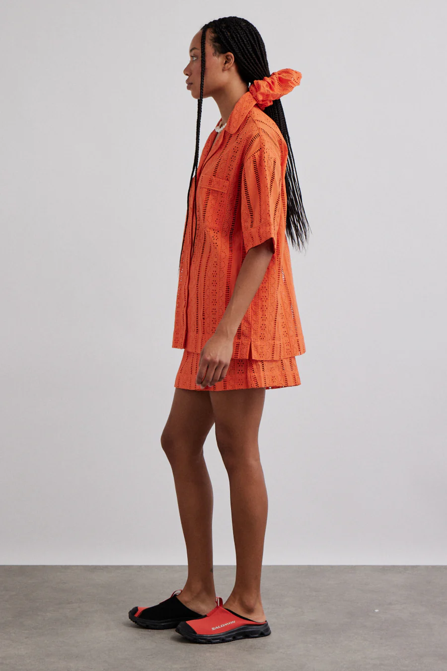 chlo shirt - orange broderie