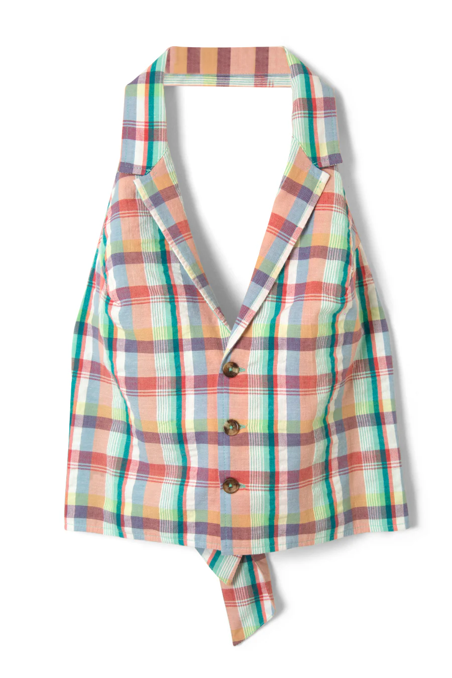 maya waistcoat - picnic check